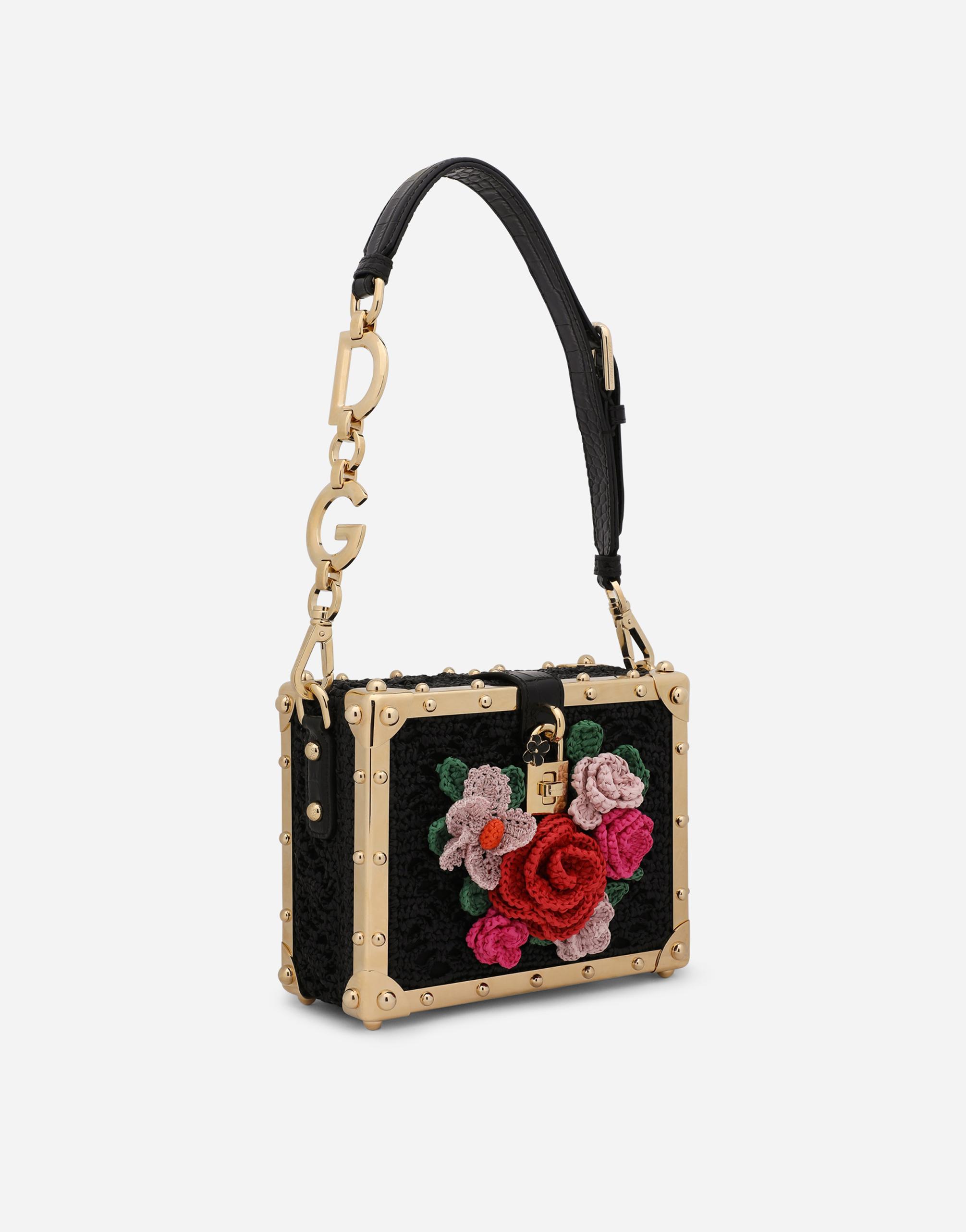 Sac Fourre-tout Tissé DOLCE & GABBANA En Paille Et Raffia - Fabriqué En Italie - Coloris Beige Et Noir