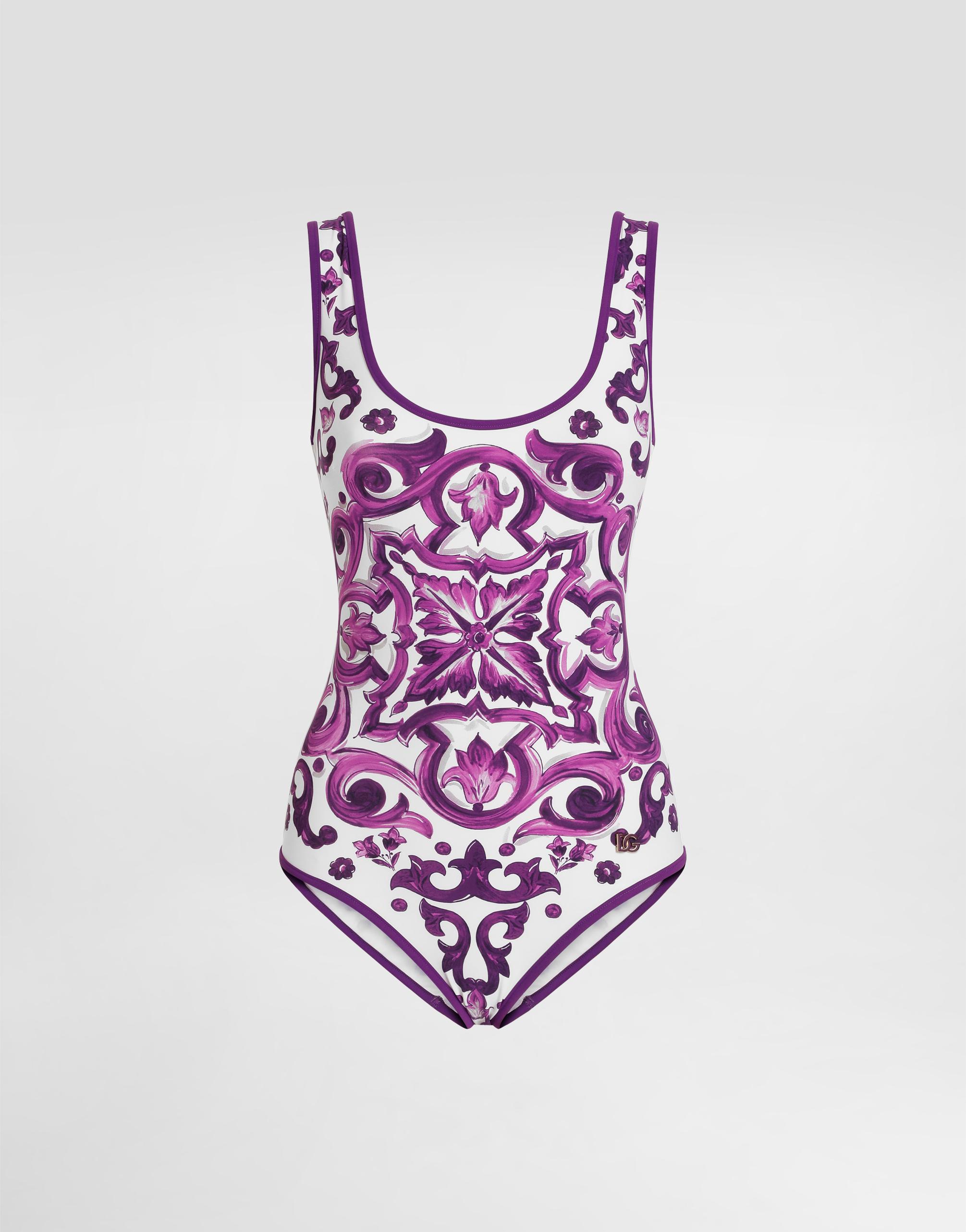 【Dolce & Gabbana】ワンピーススイムスーツ バルコネット 水着 Balconette one-piece swimsuit in Black for Women