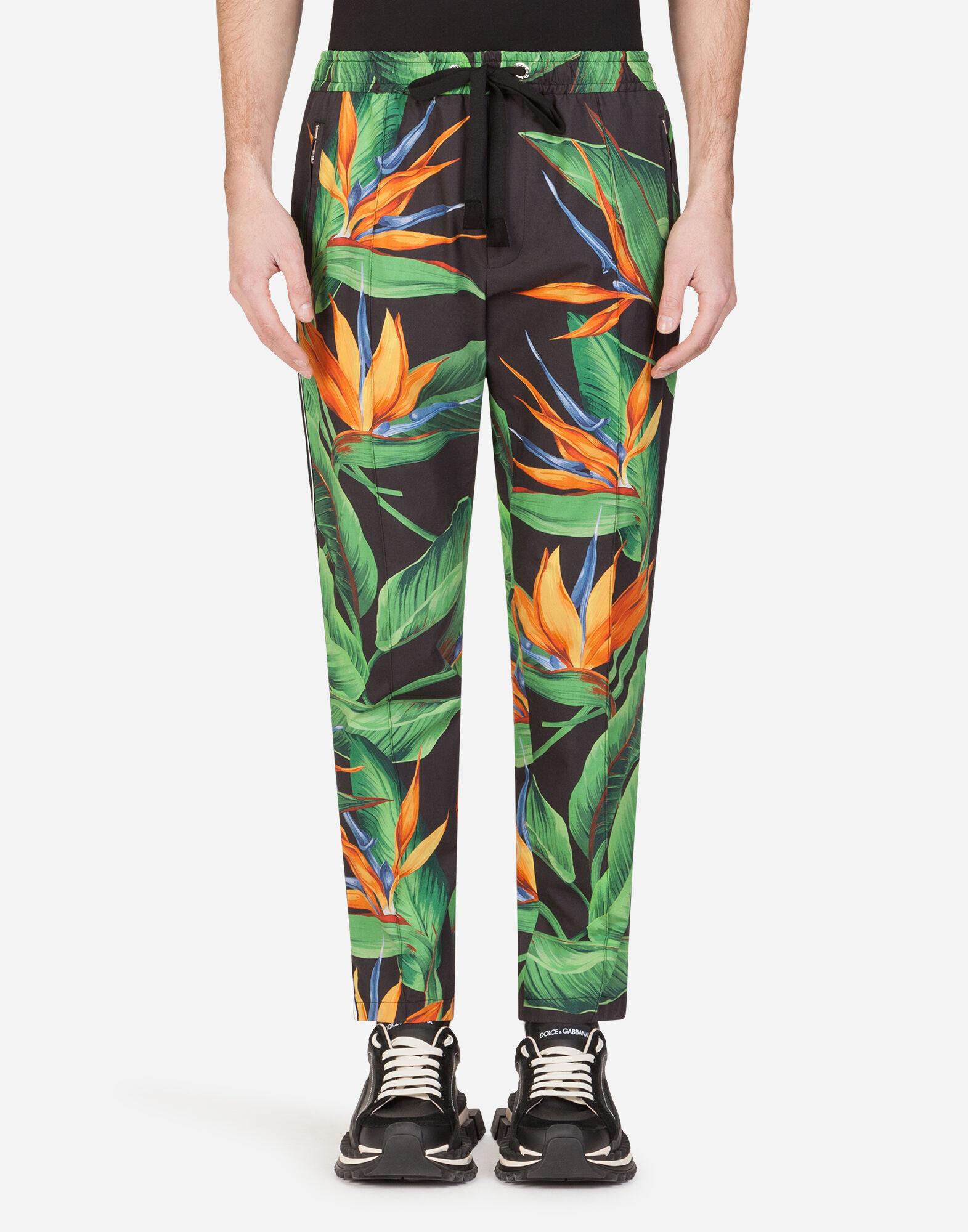 Dolce & Gabbana Cotton JOGGING Pants With Bird Of Paradise Print in ...