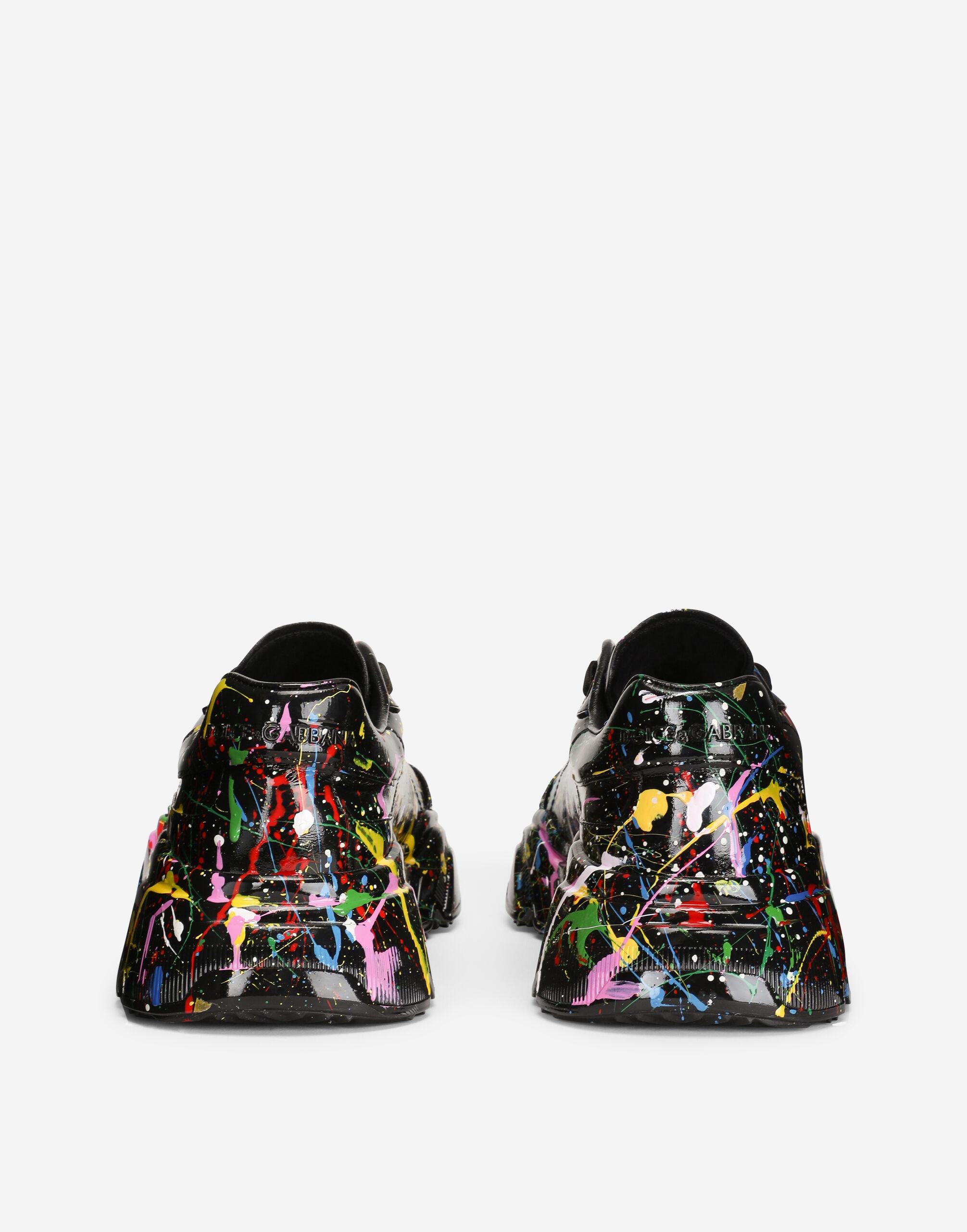 daymaster mixed leather runner sneakers