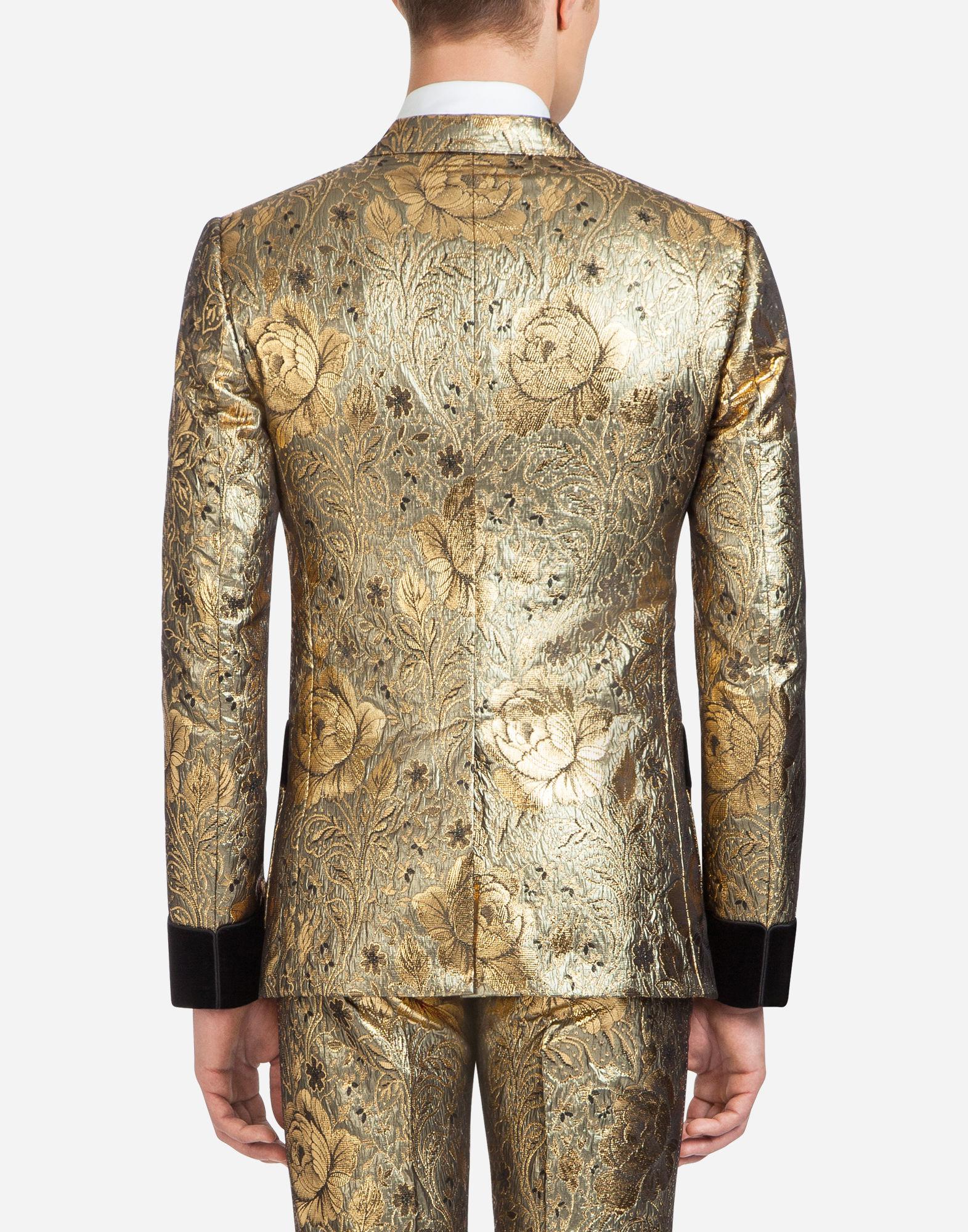 gold smoking jacket