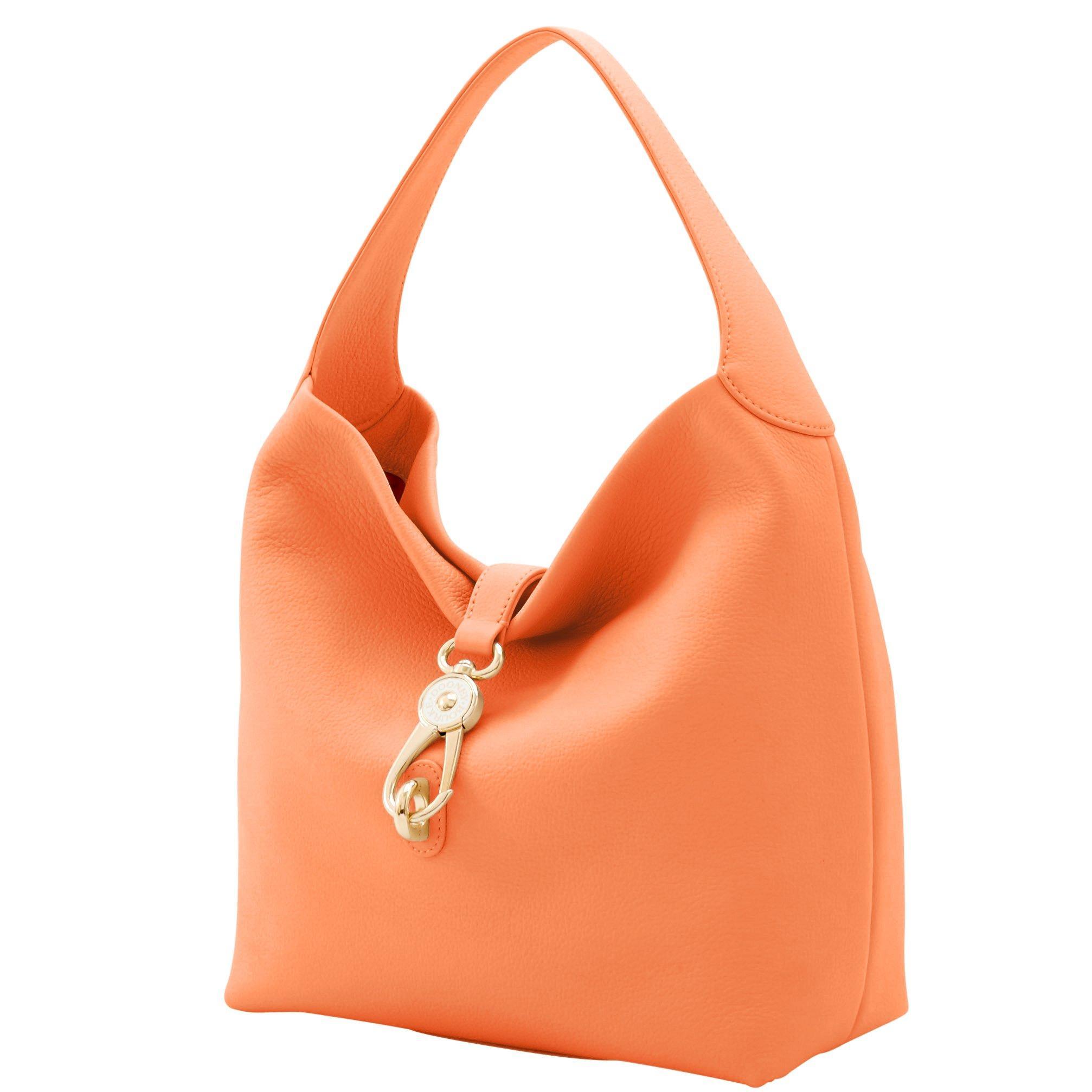 dooney and bourke florentine logo lock shoulder bag