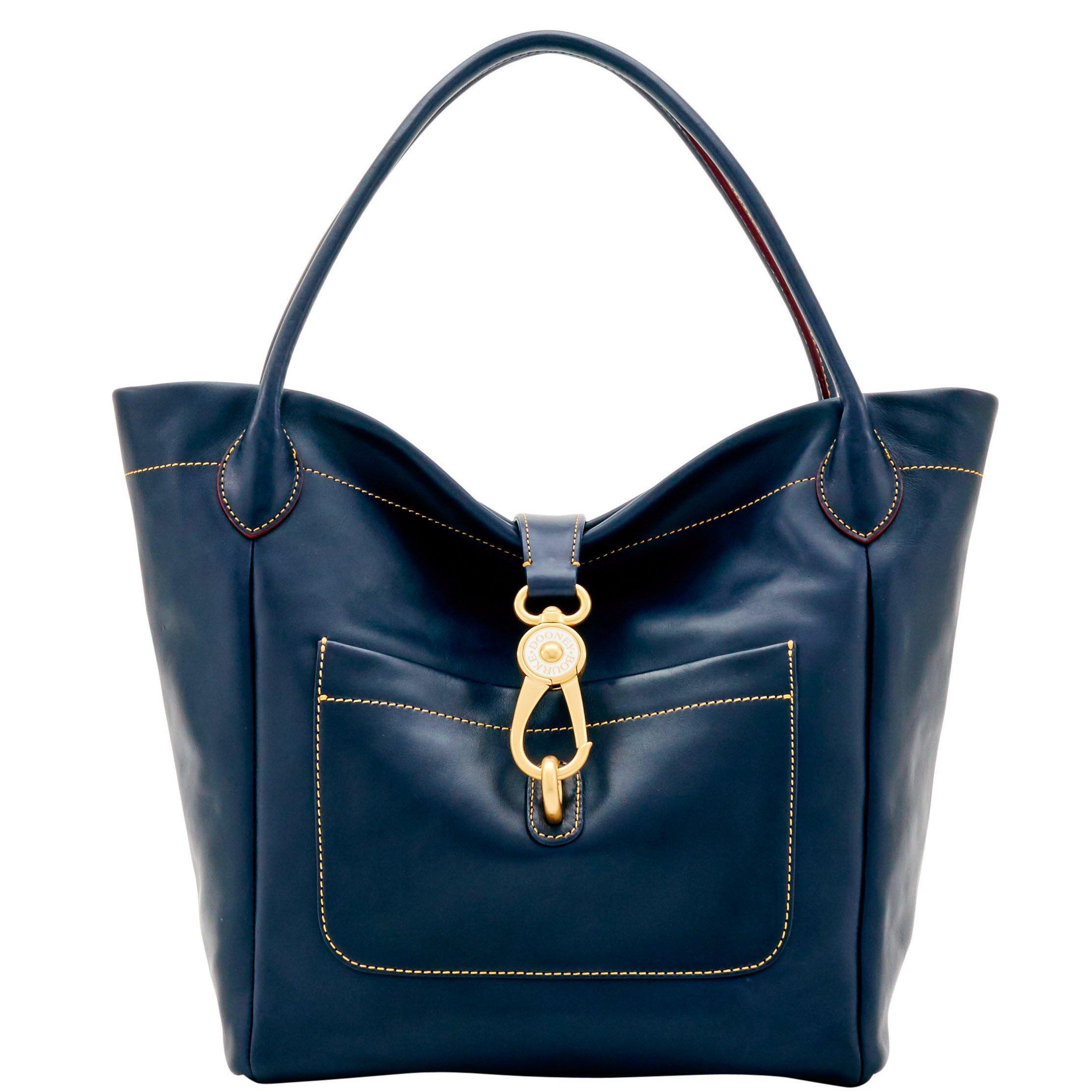 dooney and bourke florentine logo lock shoulder bag
