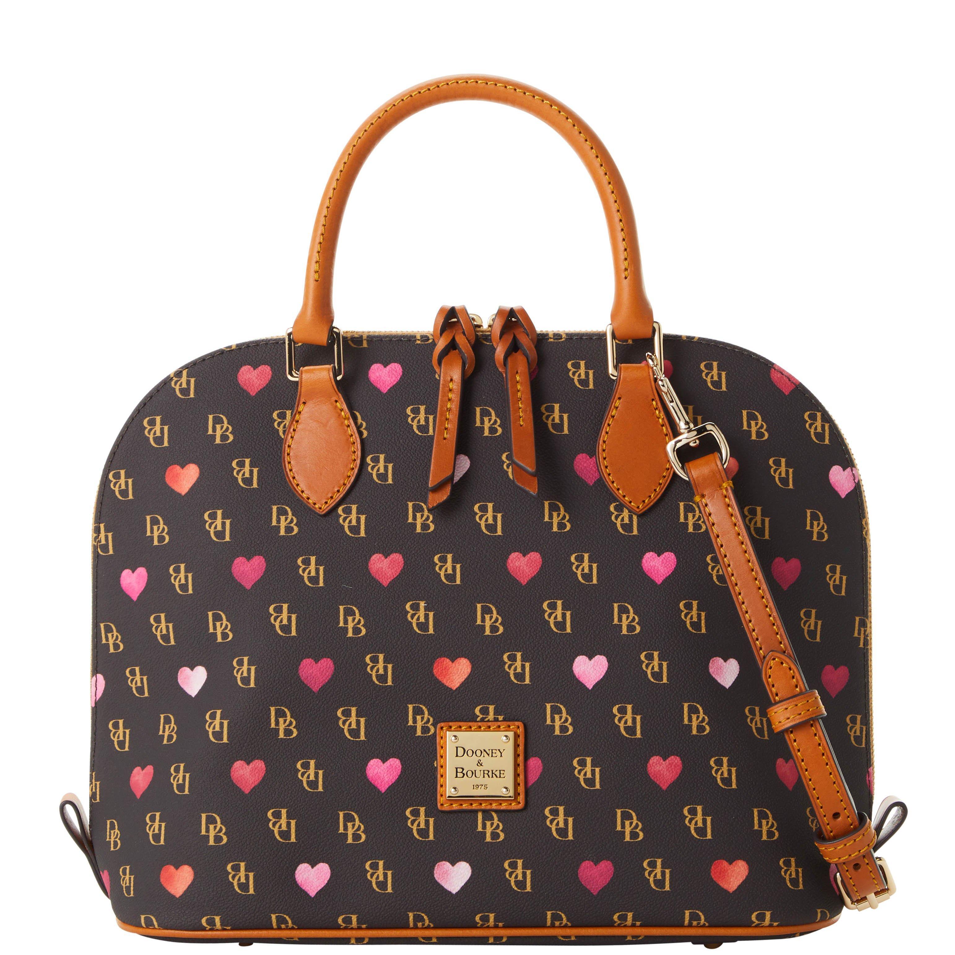 Dooney & Bourke Gretta Hearts Zip Zip Satchel | Lyst