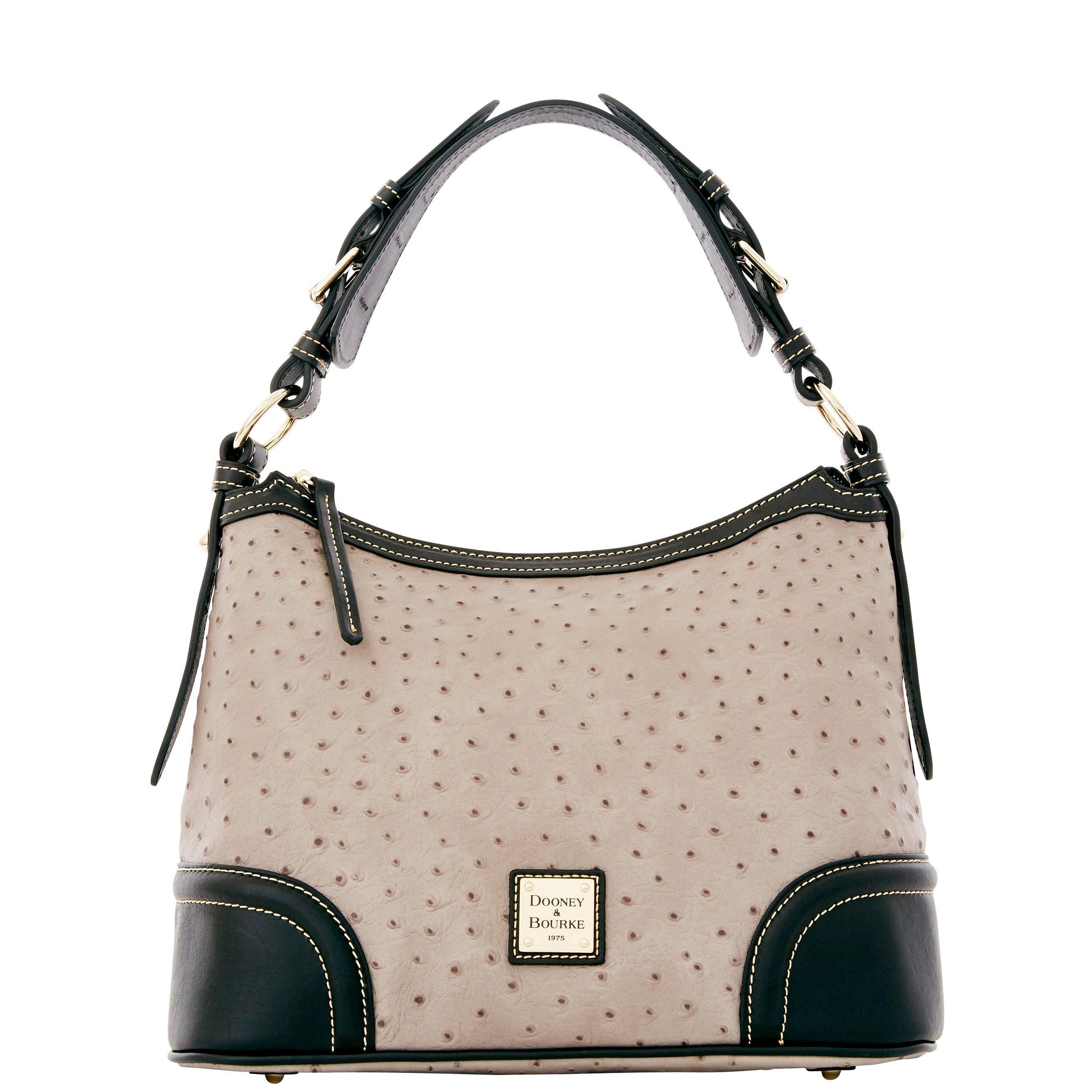 Dooney & Bourke Leather Ostrich Hobo in Grey (Gray) Lyst