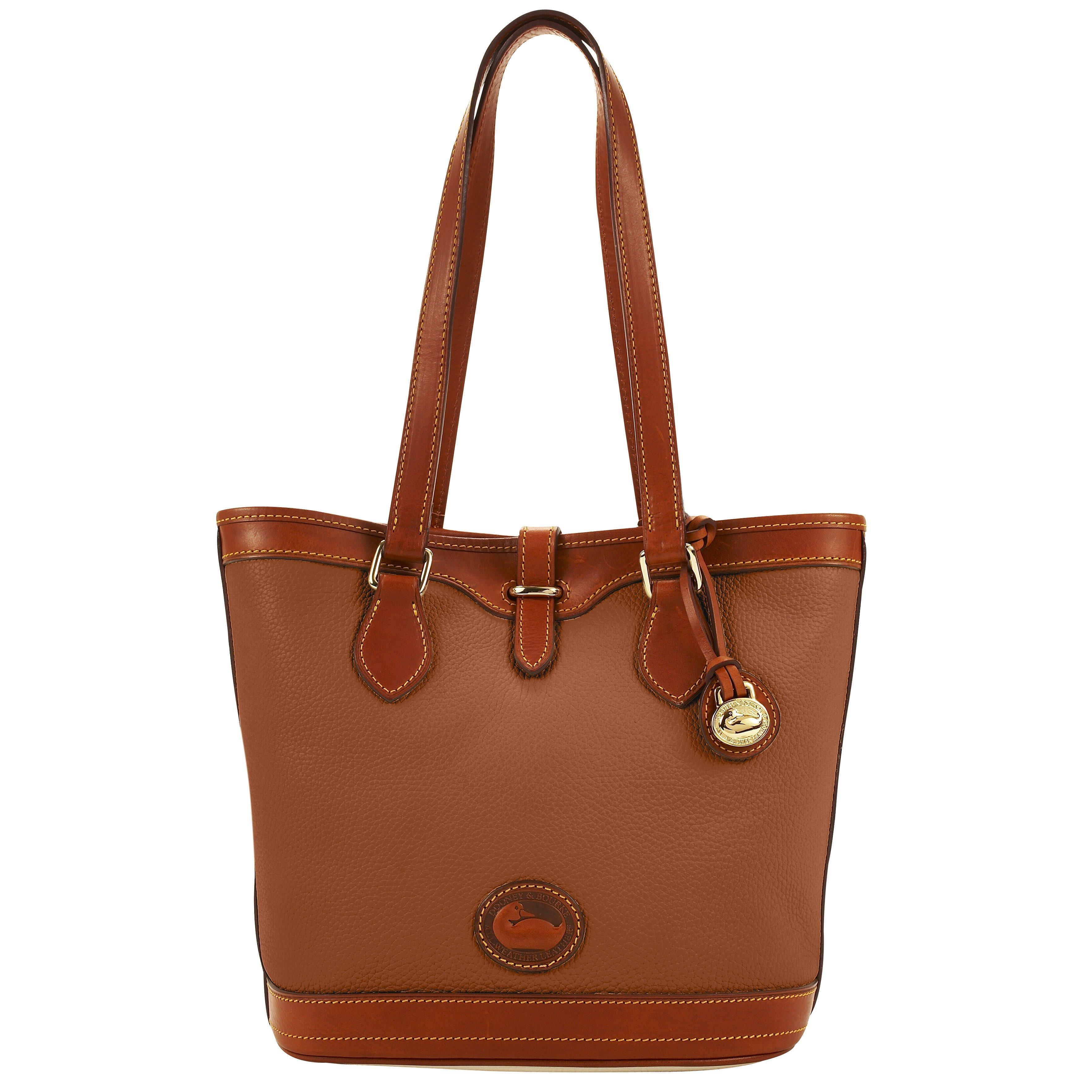 Dooney & Bourke All Weather Leather 2 Bucket Bag in Tan (Red) - Lyst