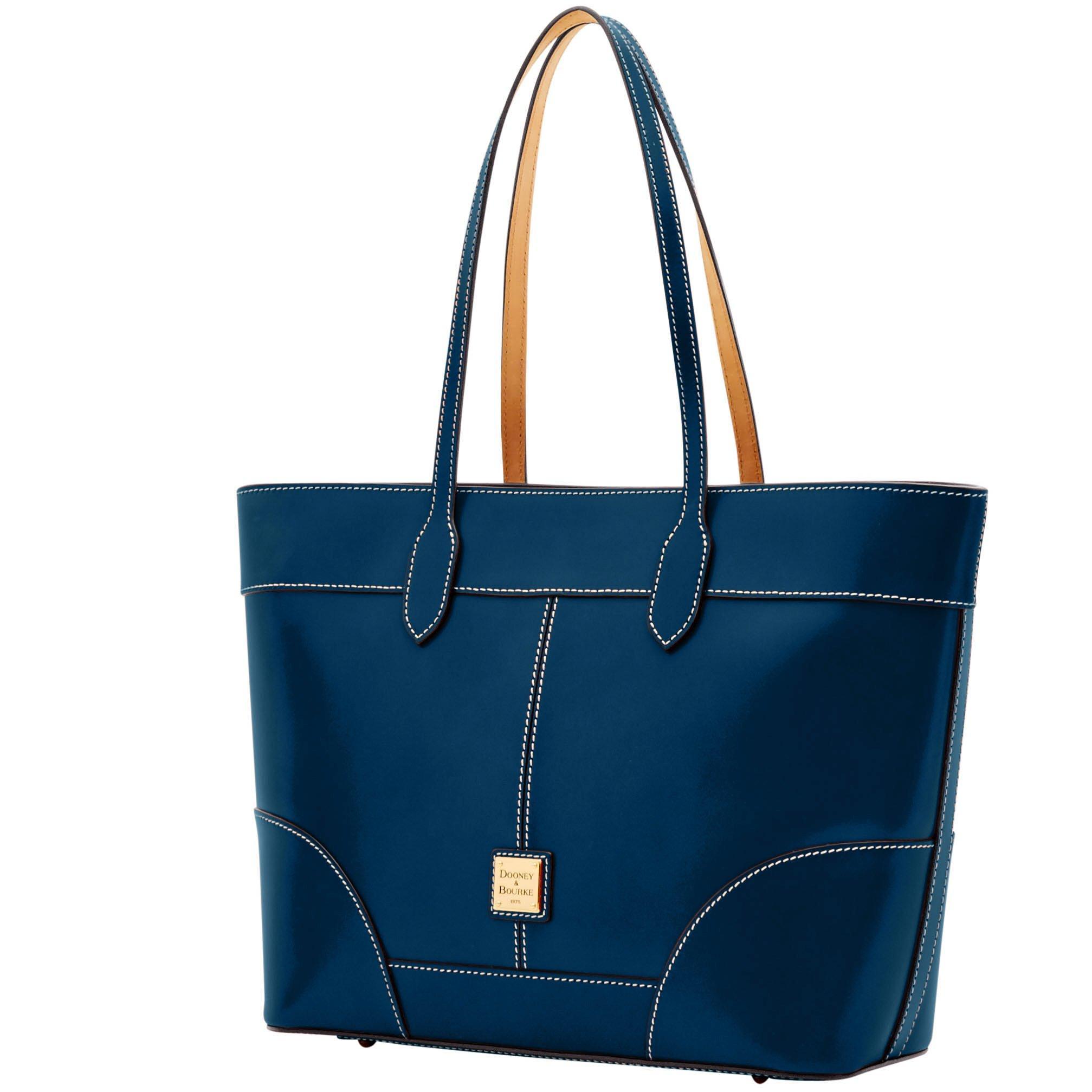 Dooney & Bourke Leather Selleria Large Tote in Navy (Blue) Lyst
