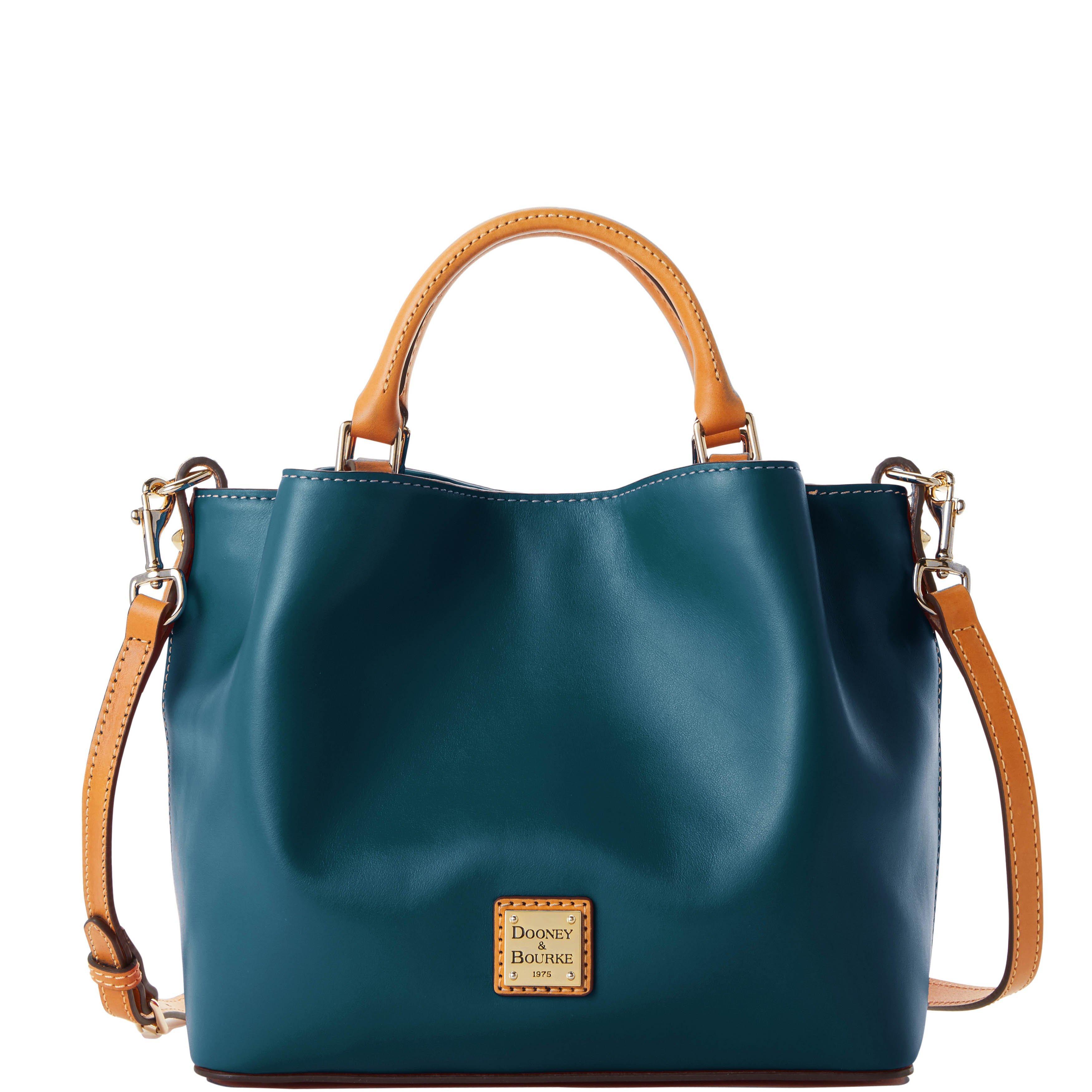 Dooney & Bourke Wexford Leather Small Brenna in Deep Teal (Blue) - Save ...
