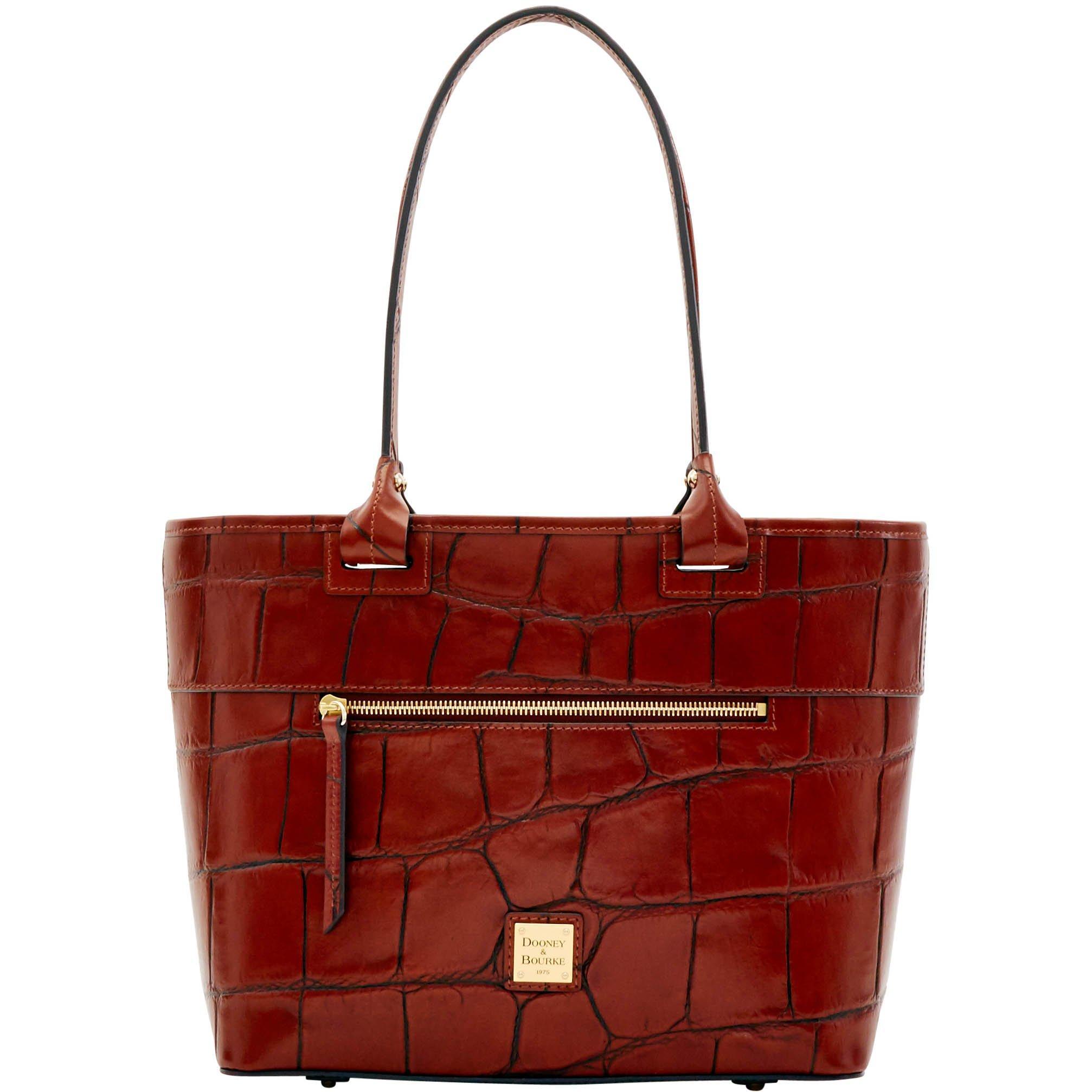 Dooney & Bourke Leather Denison Beacon Zip Tote in Cognac (Red) Lyst