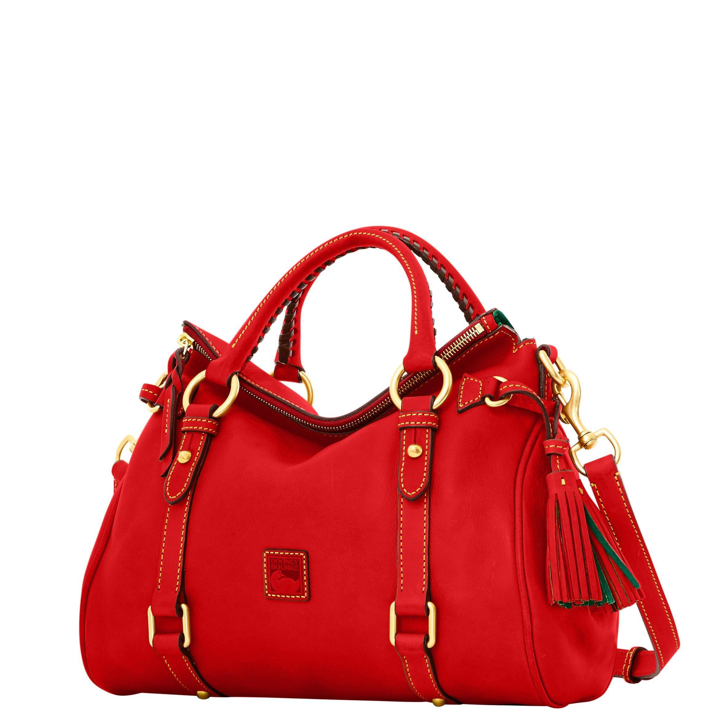 dooney red satchel