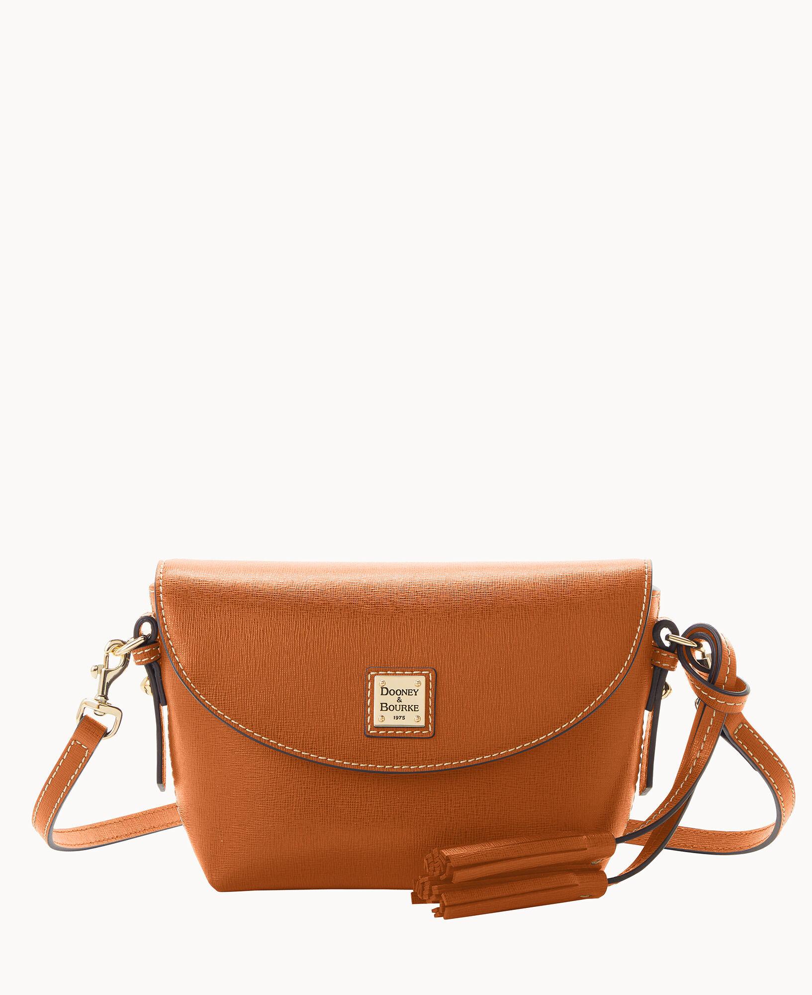 Dooney & Bourke Saffiano Crossbody Saddle Bag in Brown Lyst