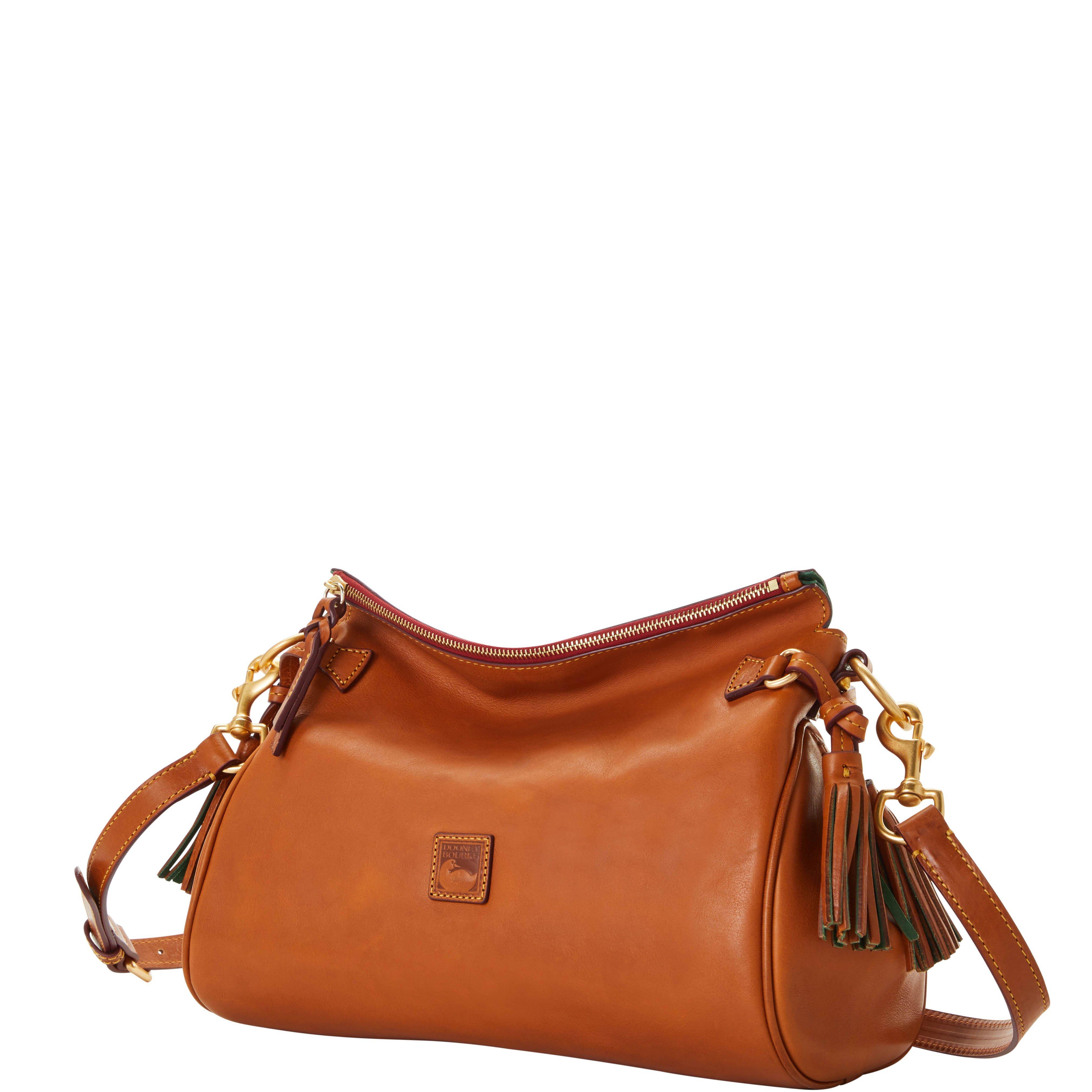 Dooney & Bourke Leather Florentine Medium Zip Crossbody in Natural Lyst