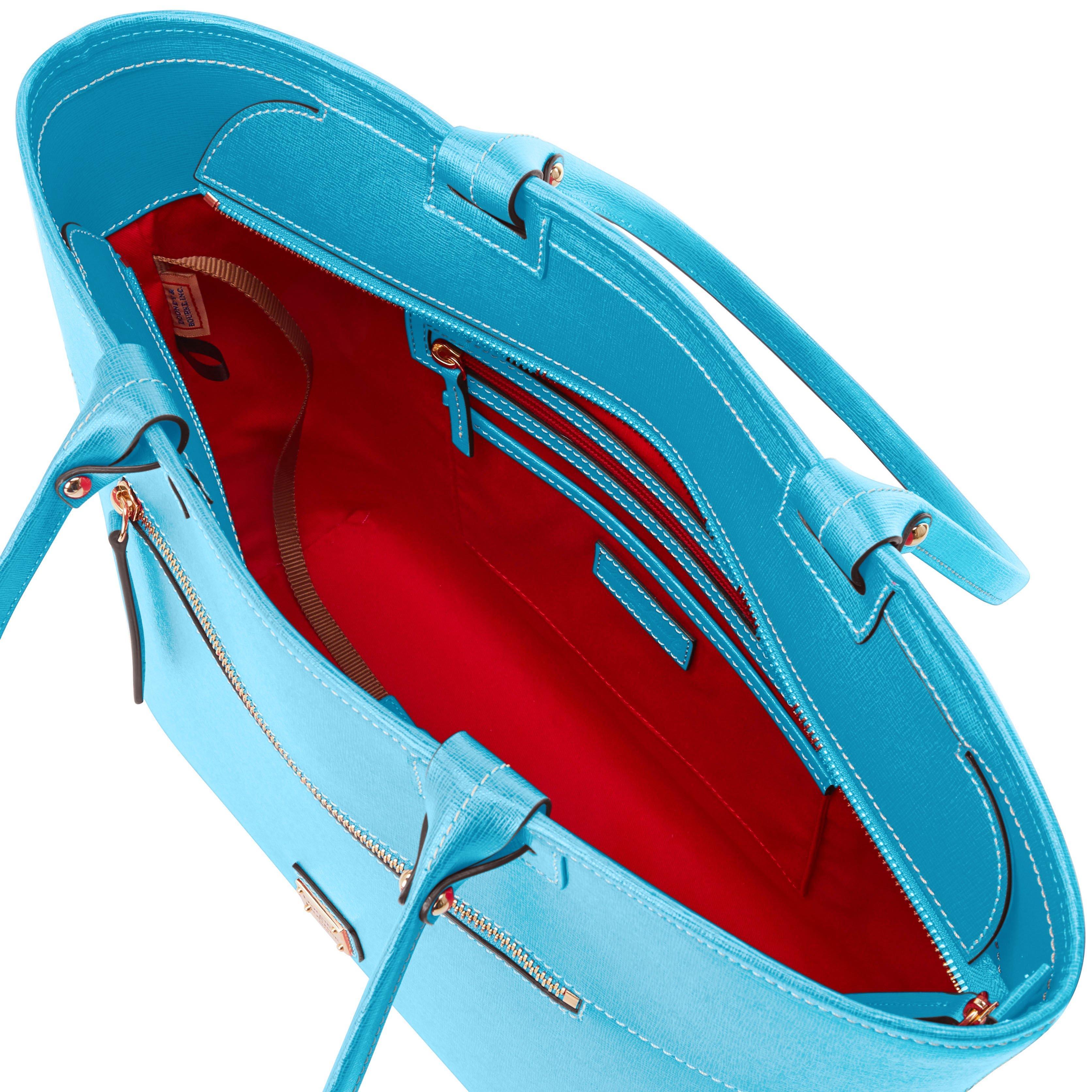 dooney & bourke leather saffiano large zip satchel