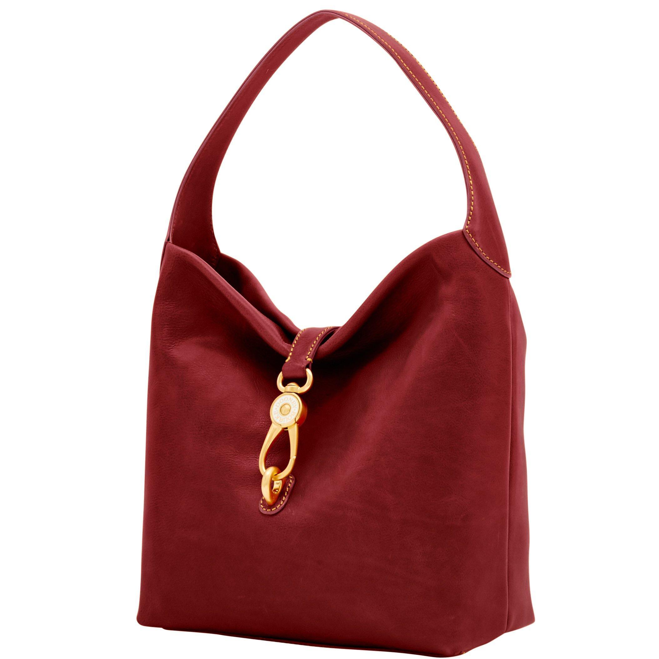 dooney and bourke florentine logo lock shoulder bag