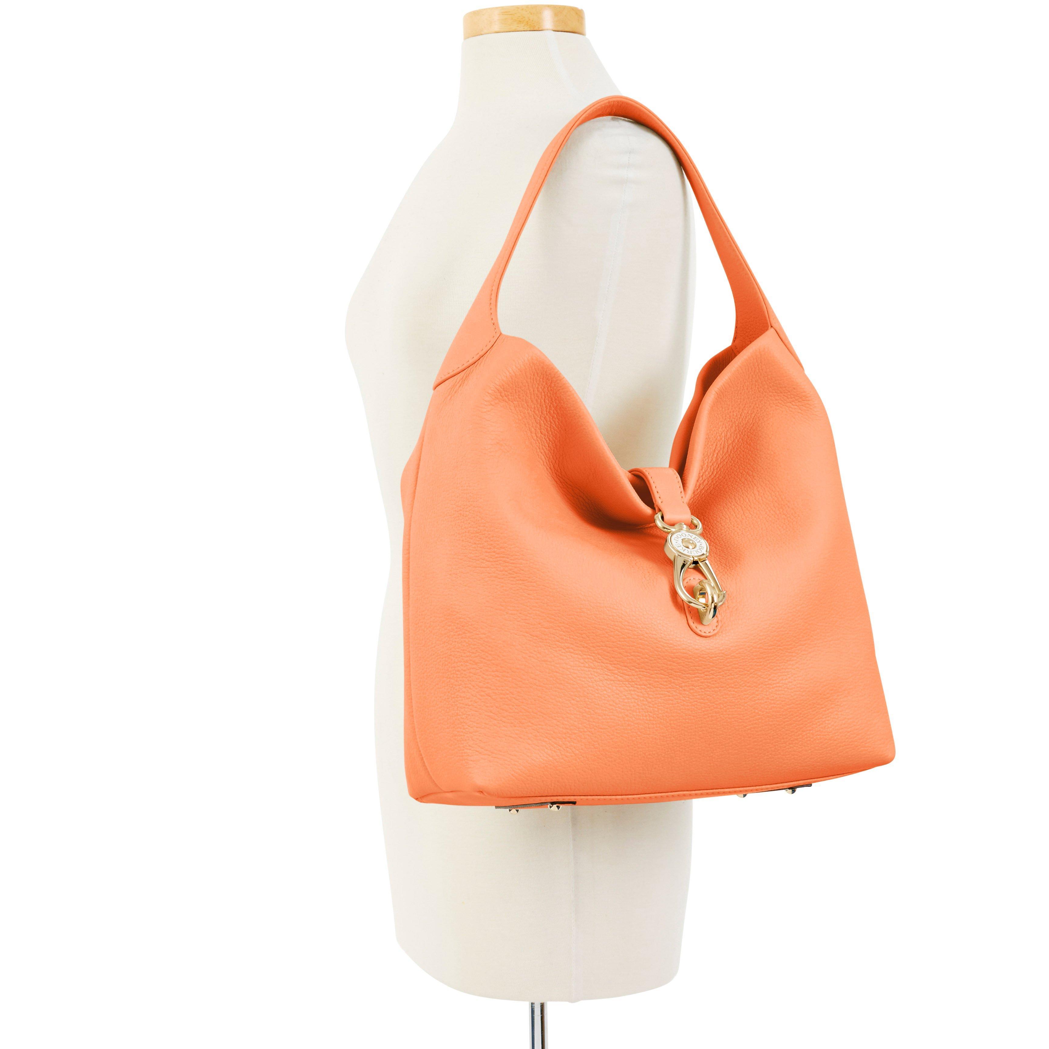 dooney and bourke florentine logo lock shoulder bag