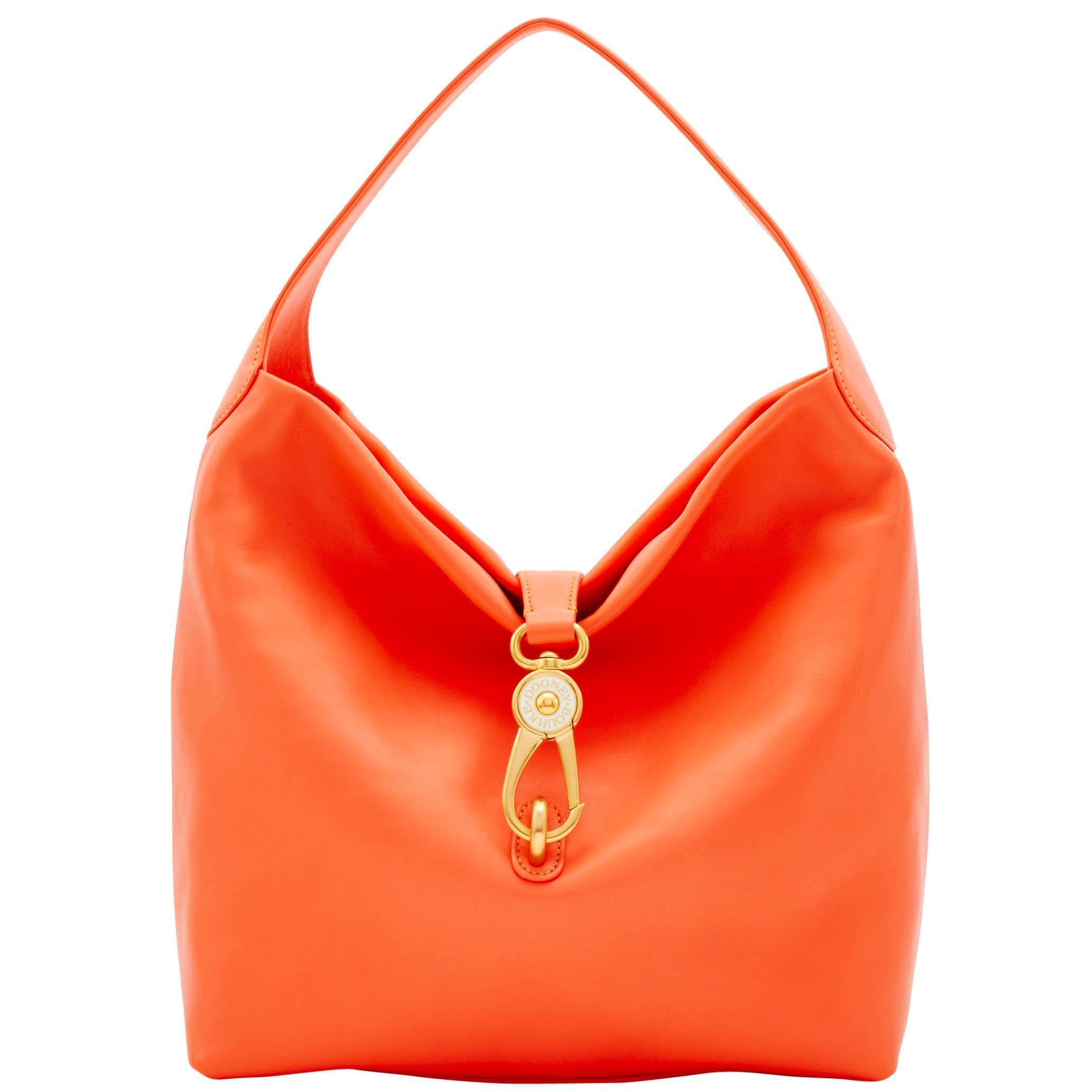 dooney and bourke florentine logo lock shoulder bag