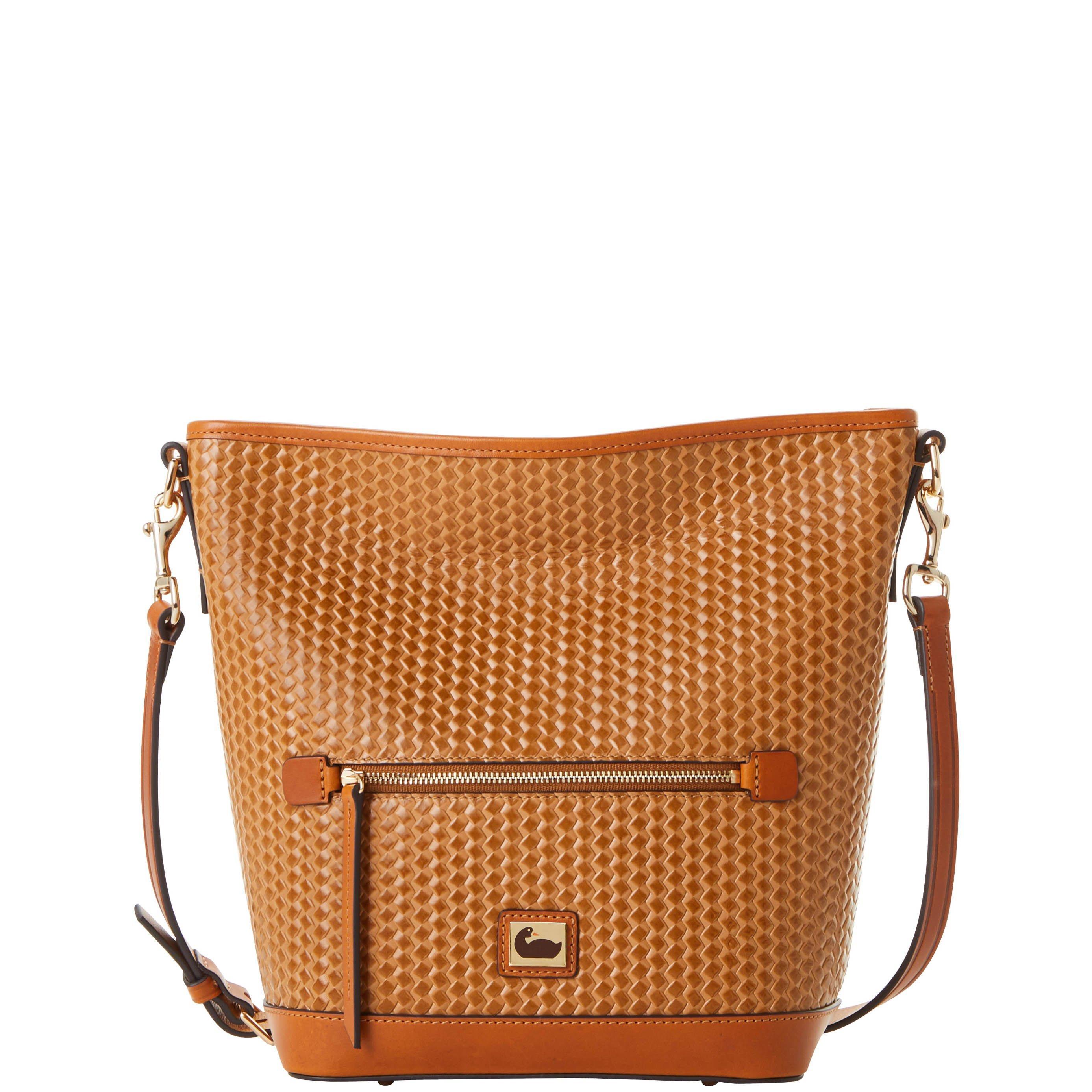 camden woven mini domed crossbody