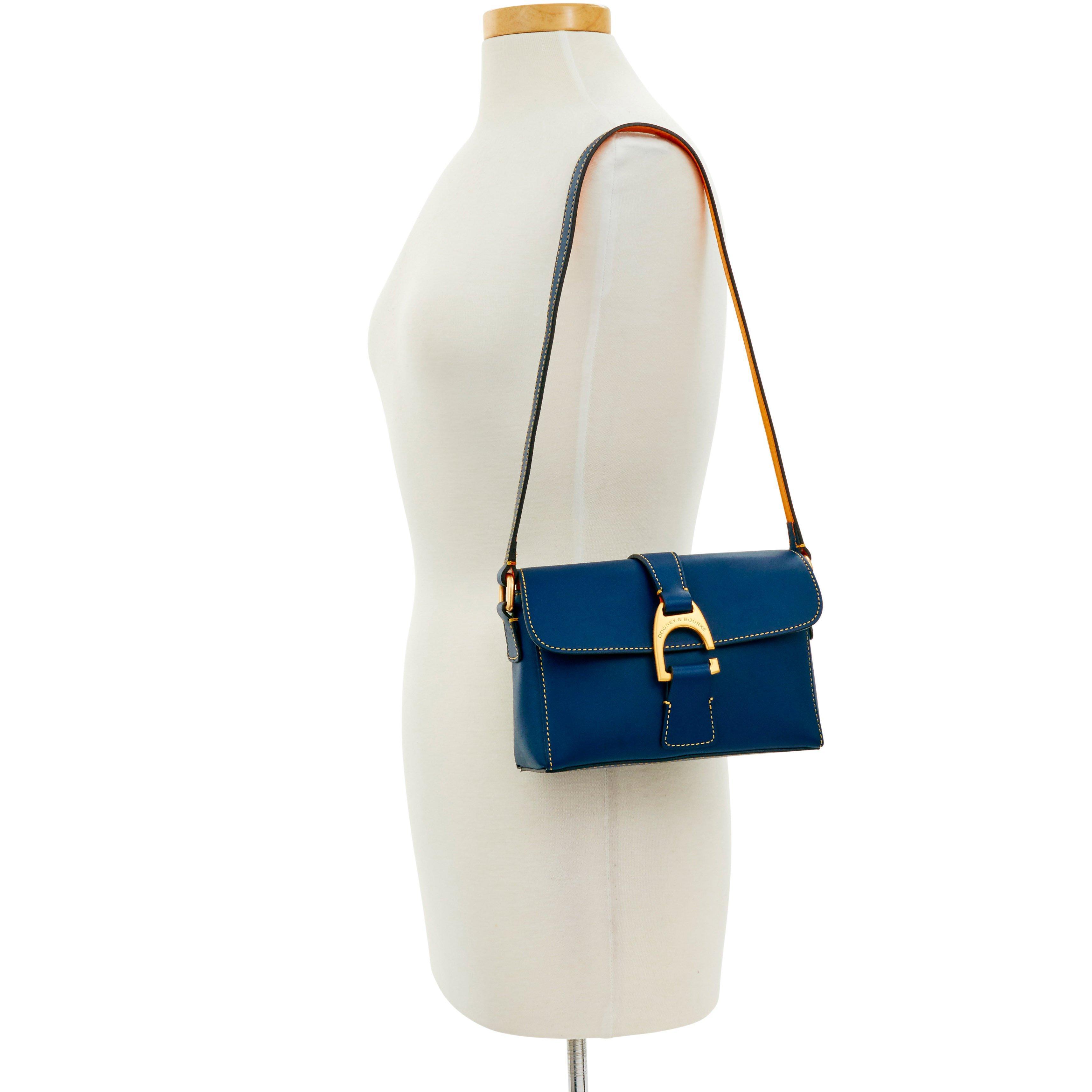 dooney and bourke blue and brown purse