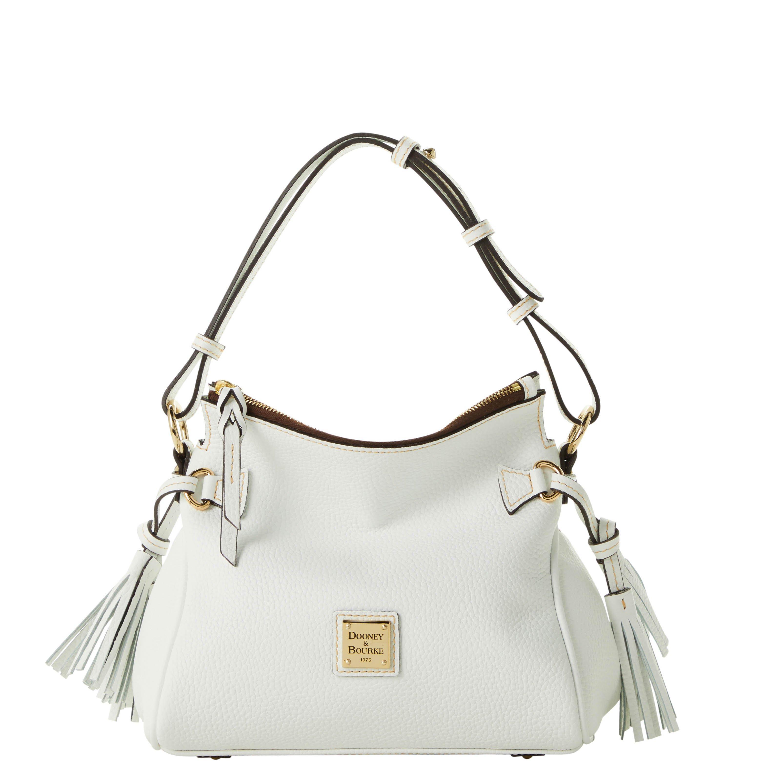 Dooney & Bourke Pebble Grain Tassel Shoulder Bag in White Save 25 Lyst