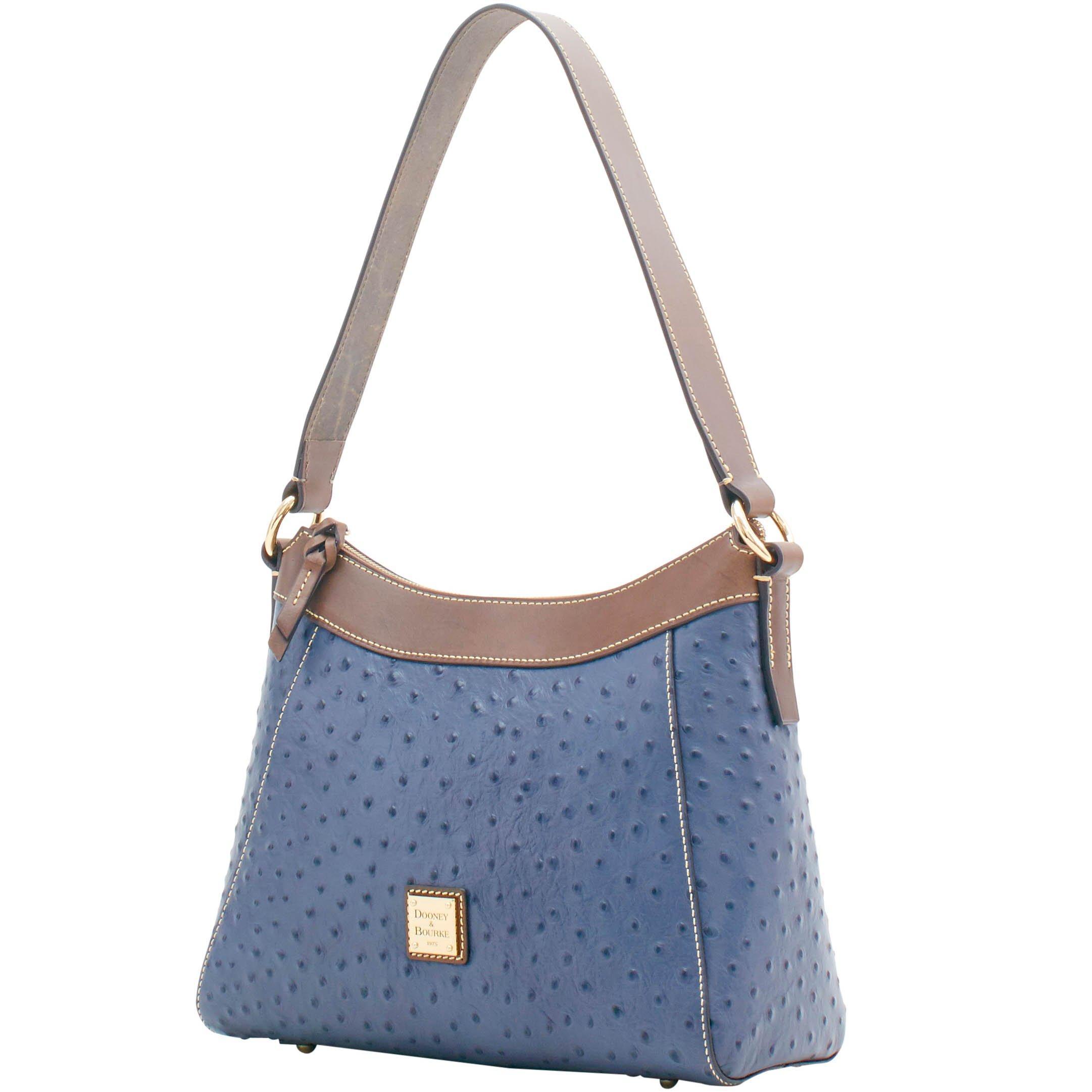 dooney & bourke ostrich embossed 75th anniversary hobo bag