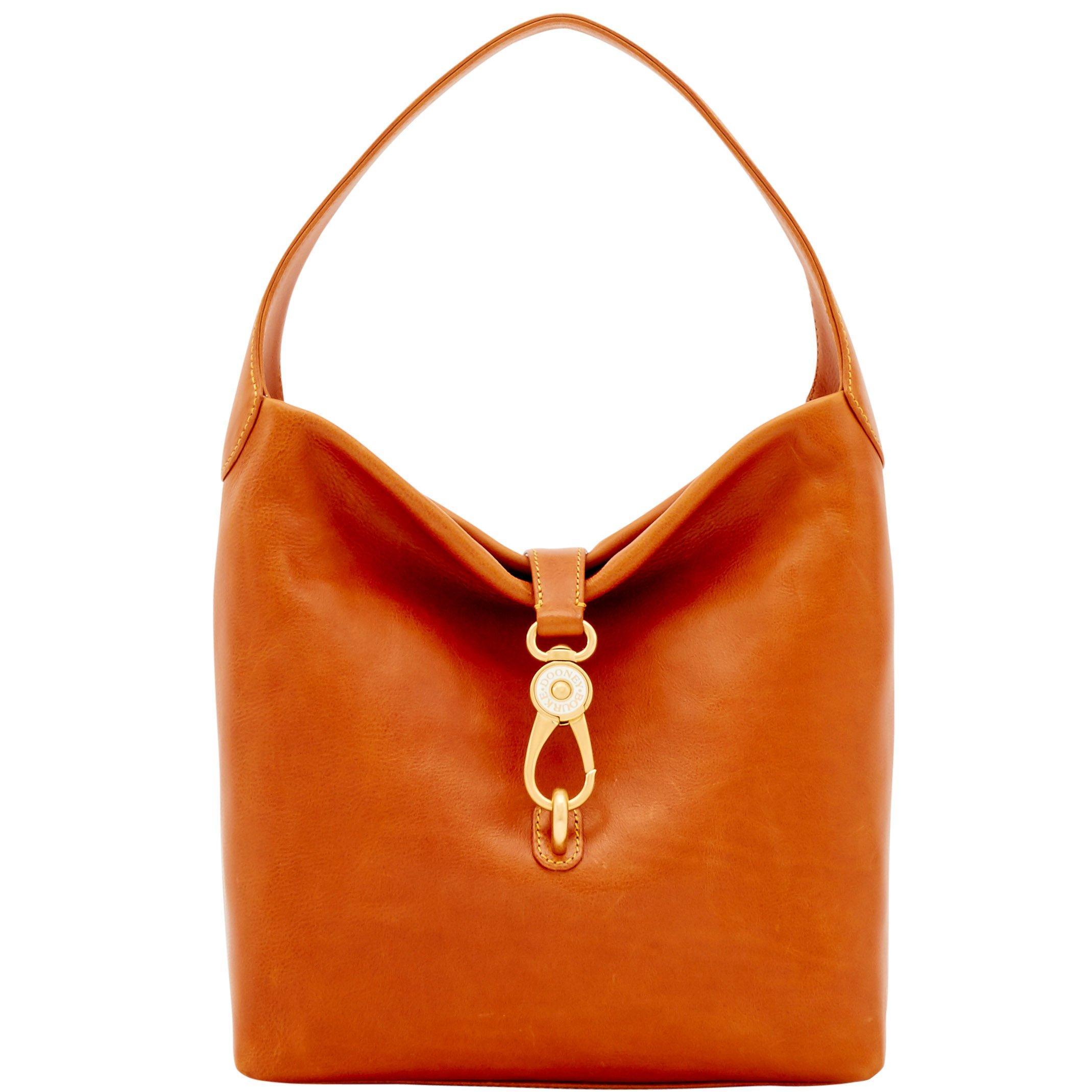Dooney & Bourke Leather Florentine Small Logo Lock Shoulder Bag in ...