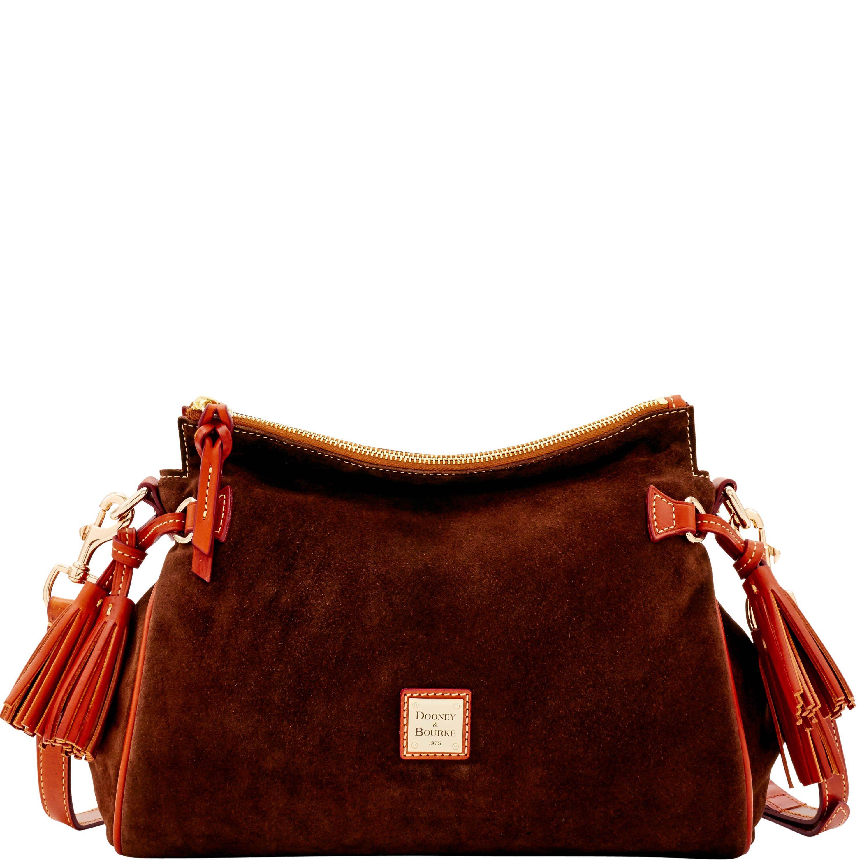 Dooney & Bourke Suede Medium Zip Crossbody in Red Lyst