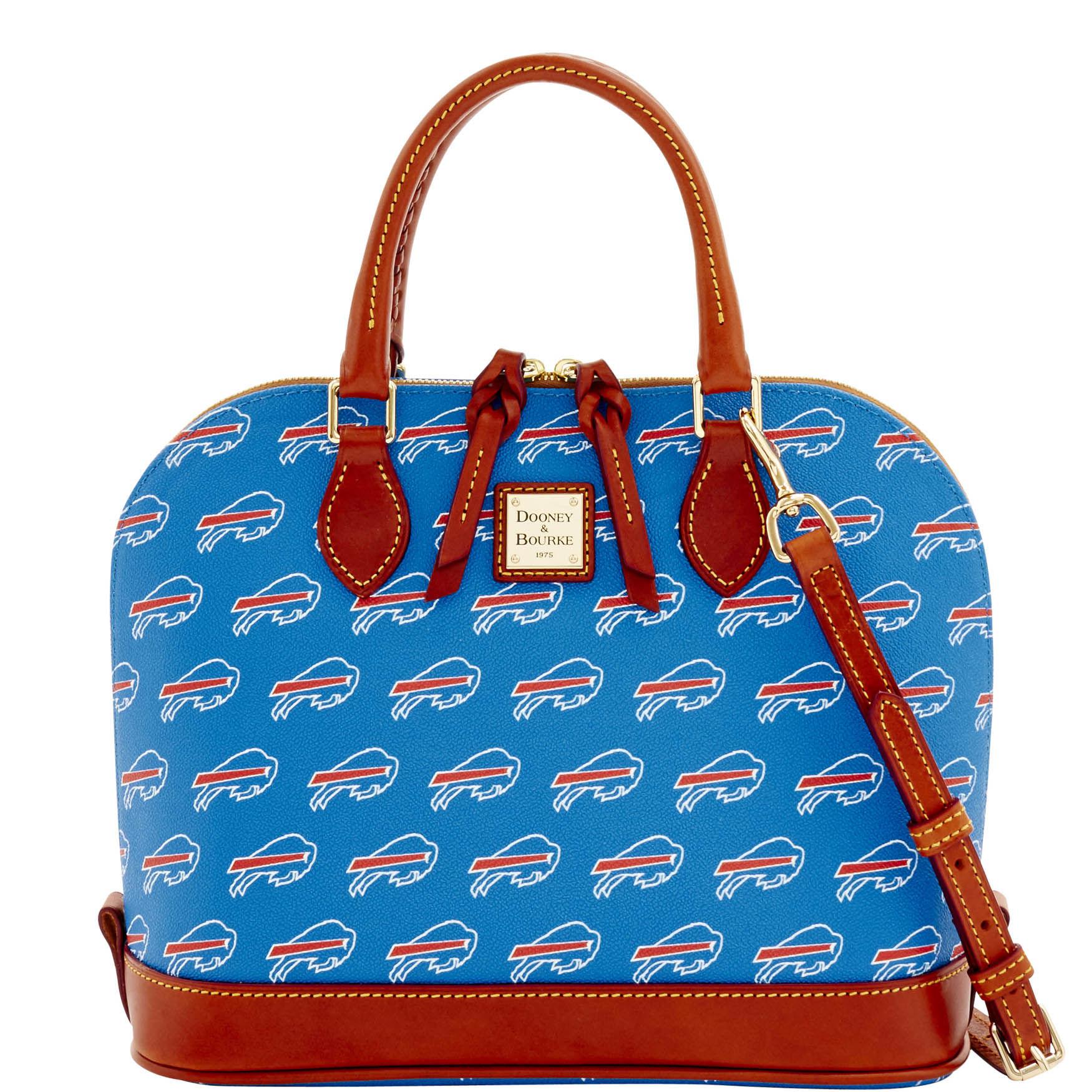 Dooney & Bourke Cotton Nfl Bills Zip Zip Satchel in Blue Lyst