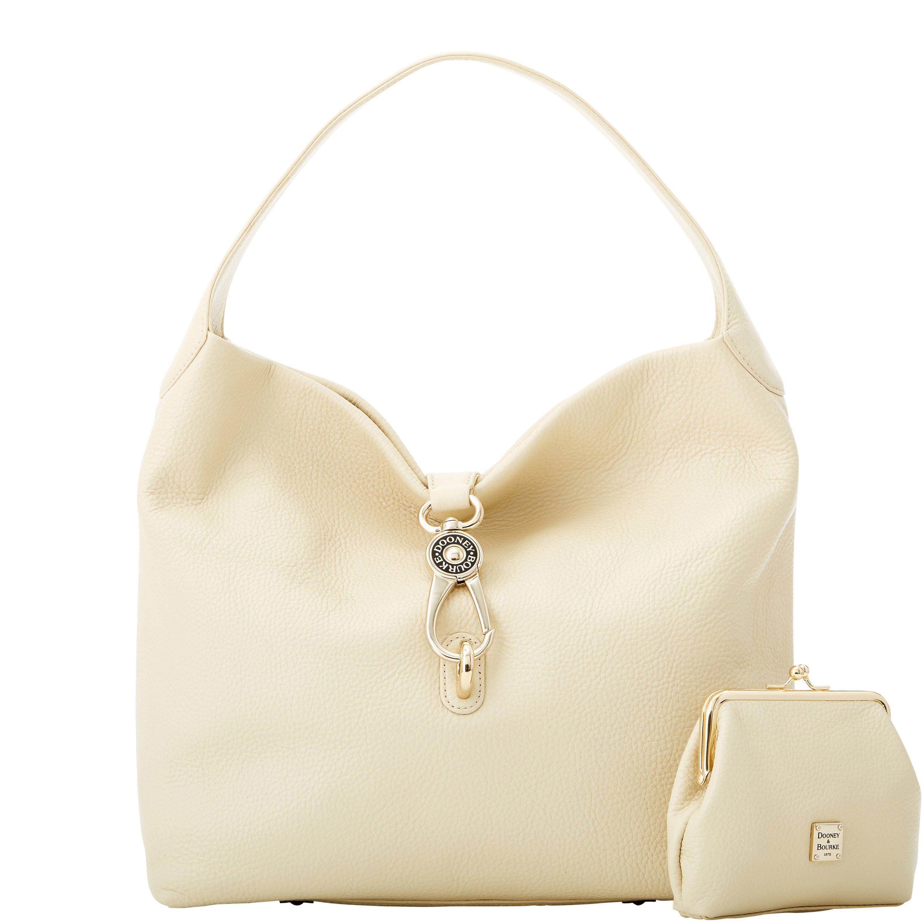 dooney & bourke pebble grain logo lock shoulder bag