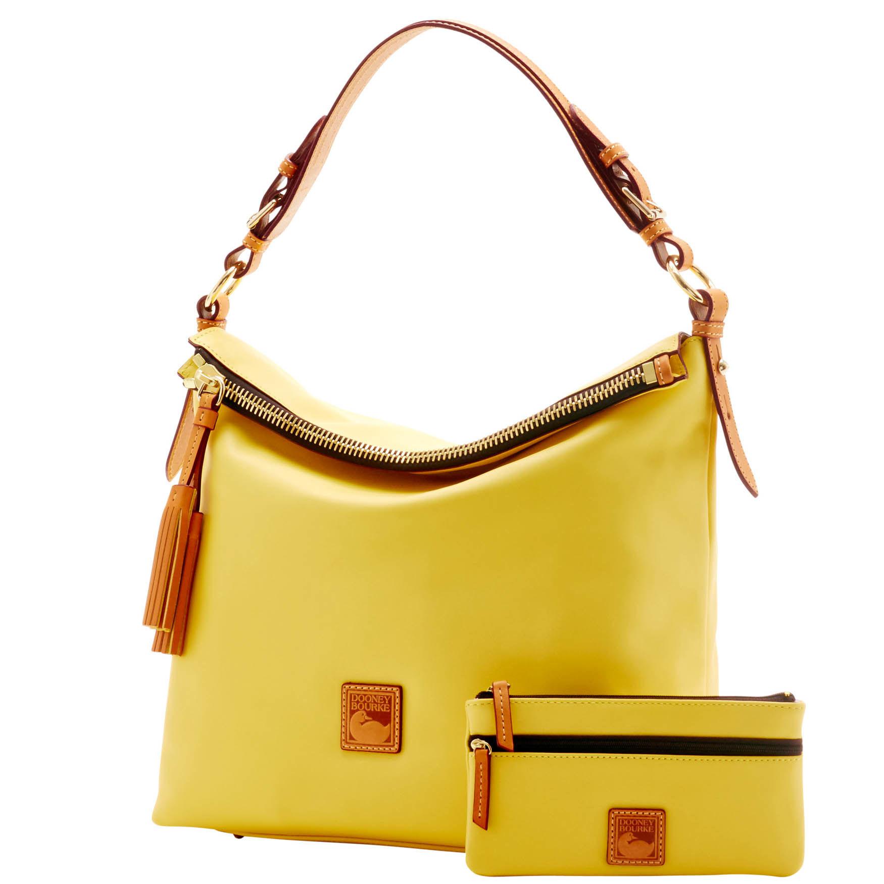 Dooney & Bourke Wexford Leather Mckenzie Hobo Shoulder Bag in Yellow Lyst