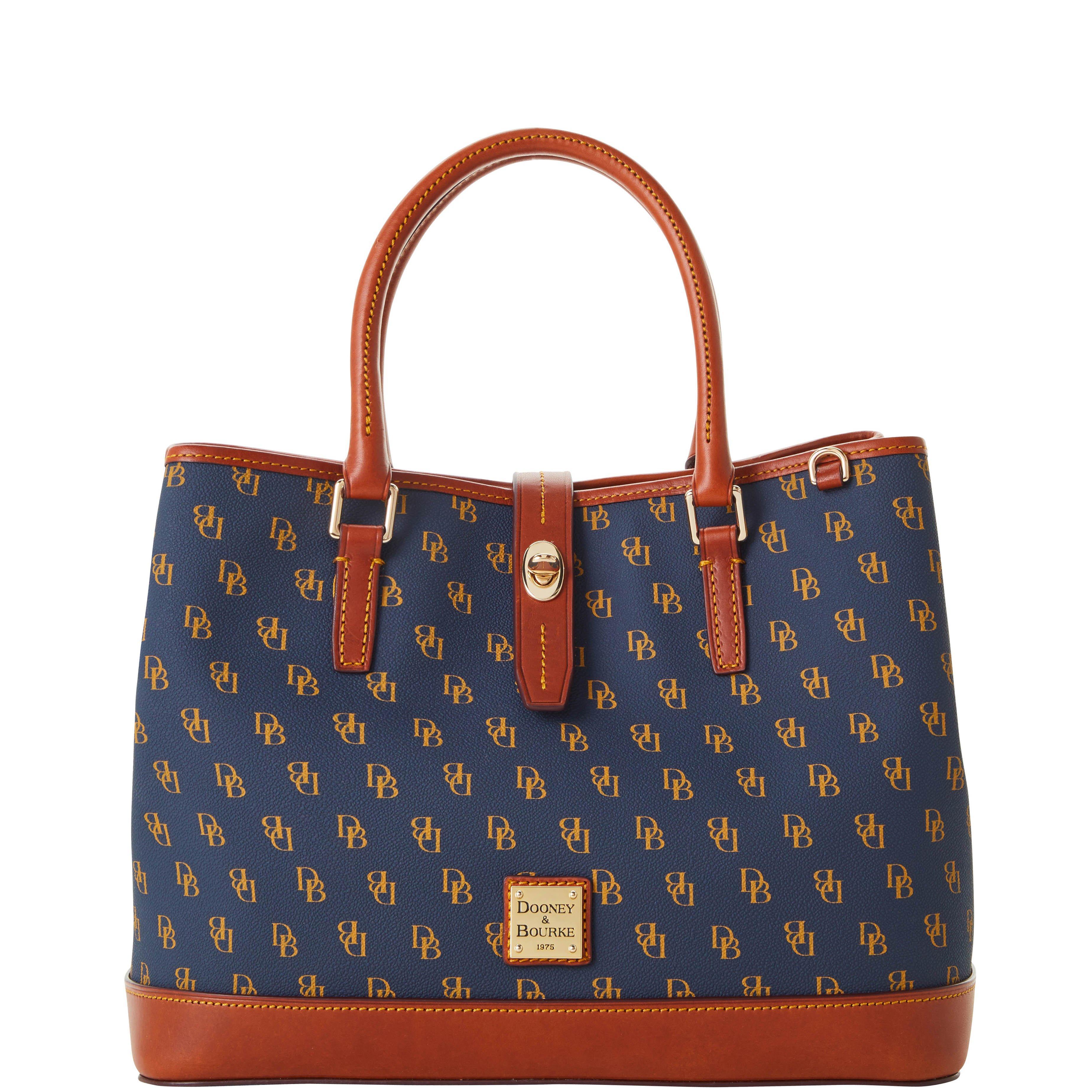 Dooney & Bourke Gretta Perry Satchel in Navy (Blue) Lyst