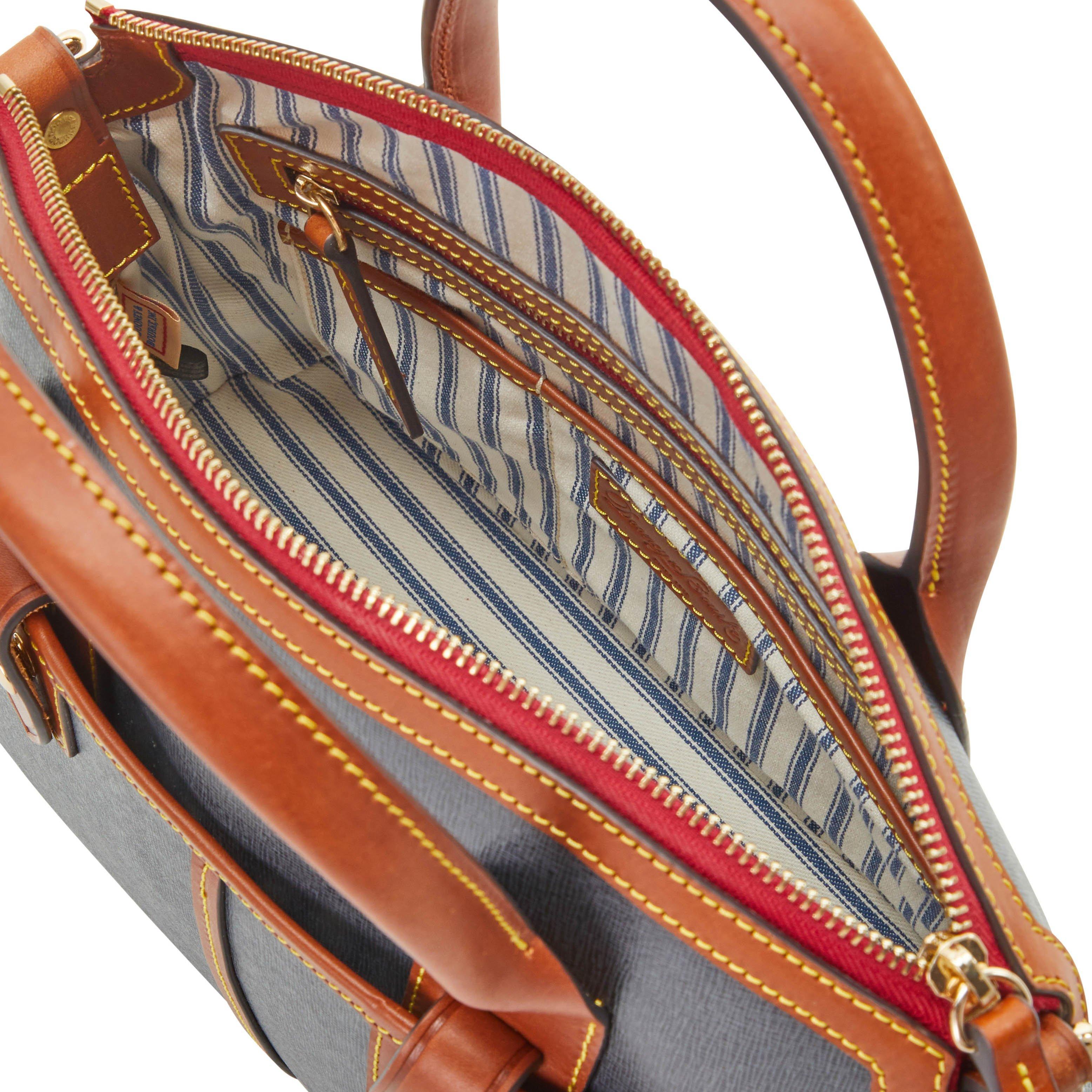 dooney & bourke camden saffiano domed satchel