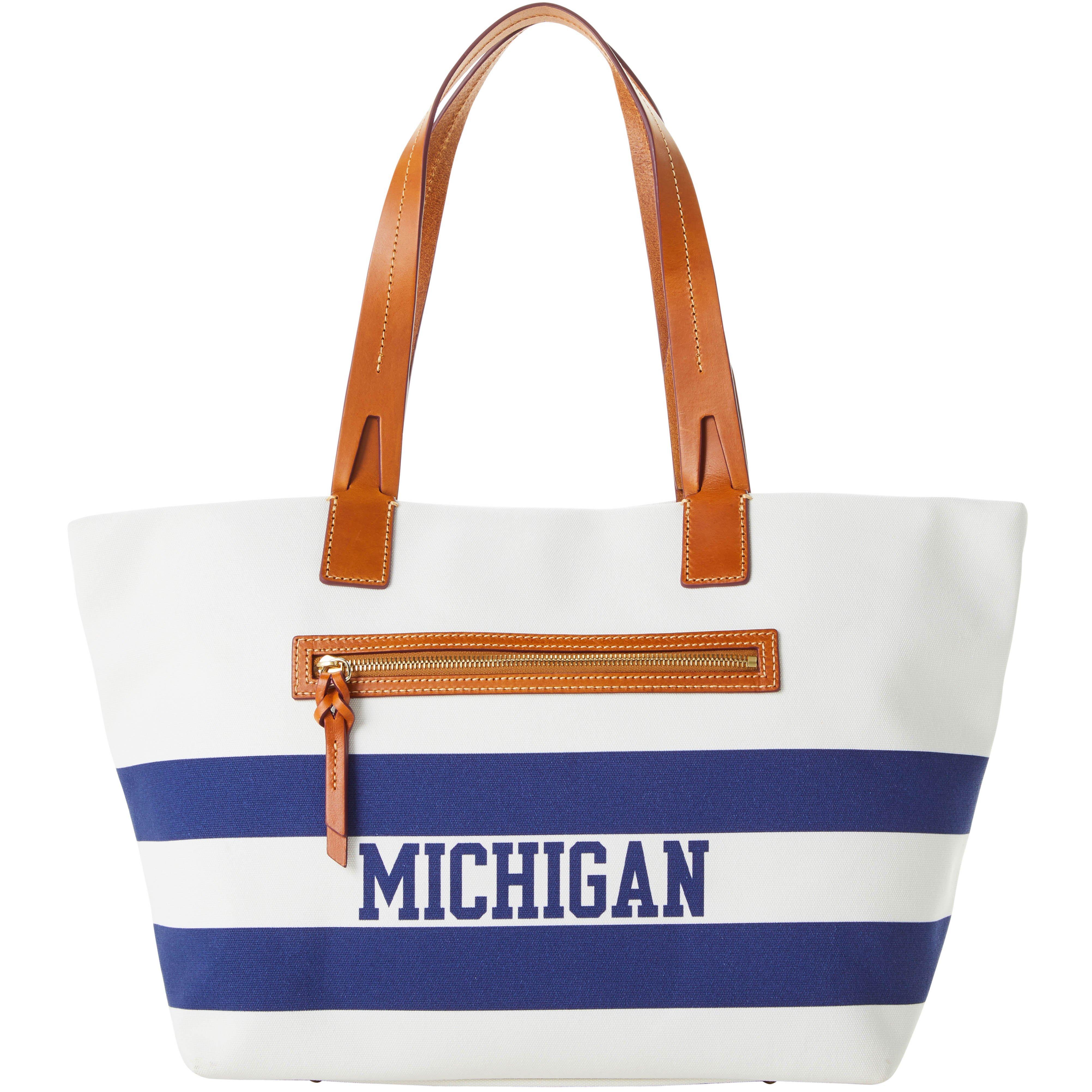 Dooney & Bourke Cotton Ncaa Michigan Tote Lyst