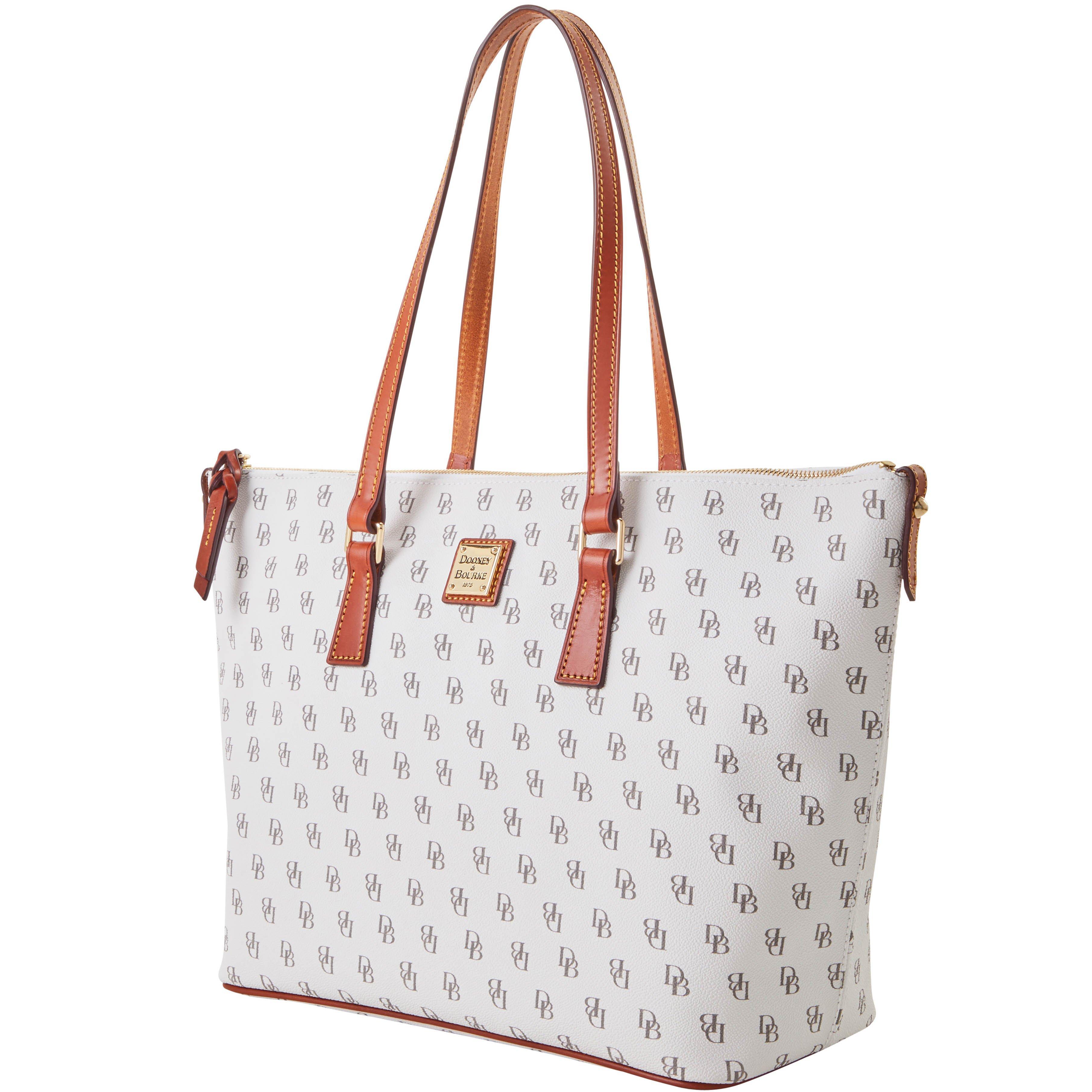 dooney and bourke zip top shopper