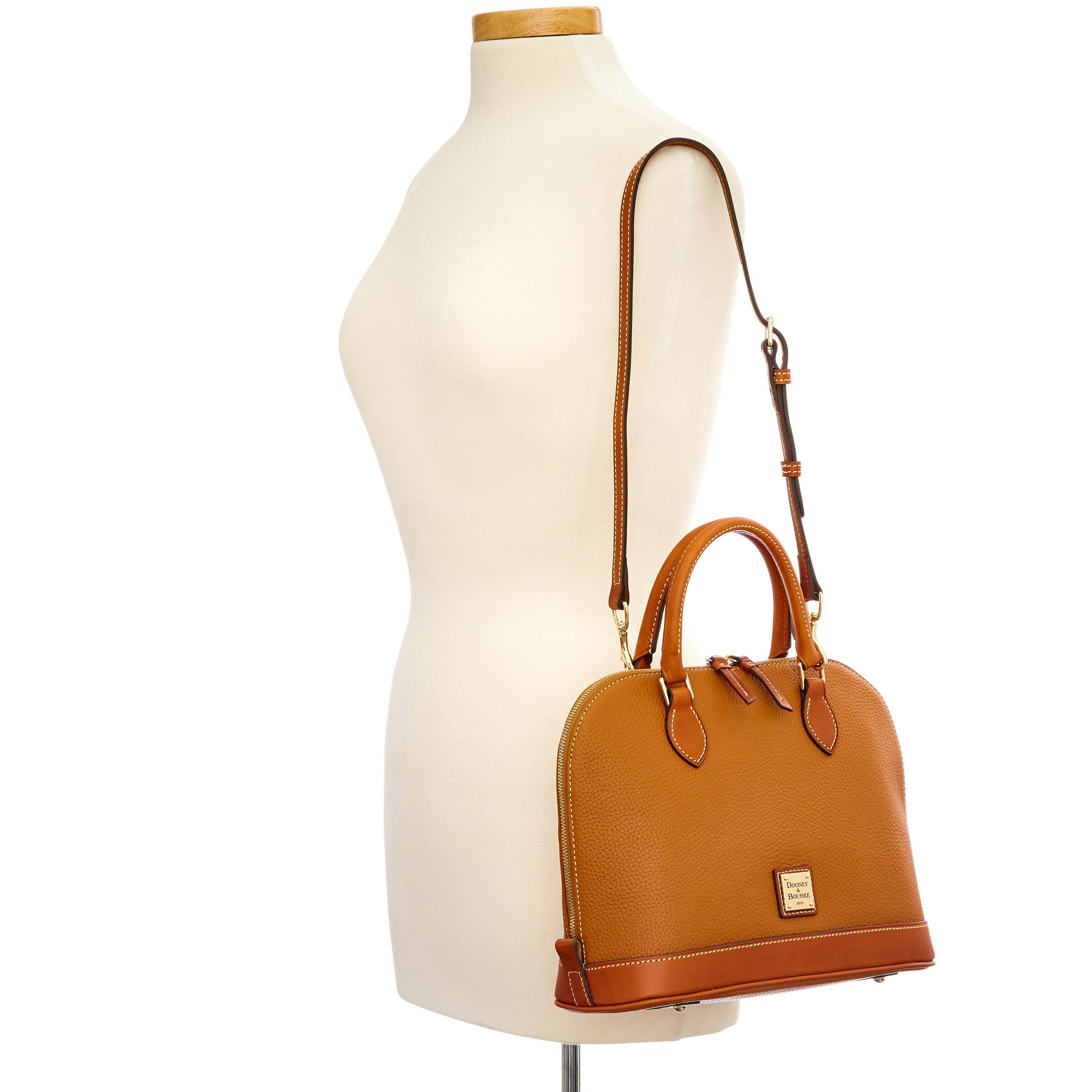 Dooney & Bourke Leather Pebble Grain Zip Zip Satchel Lyst