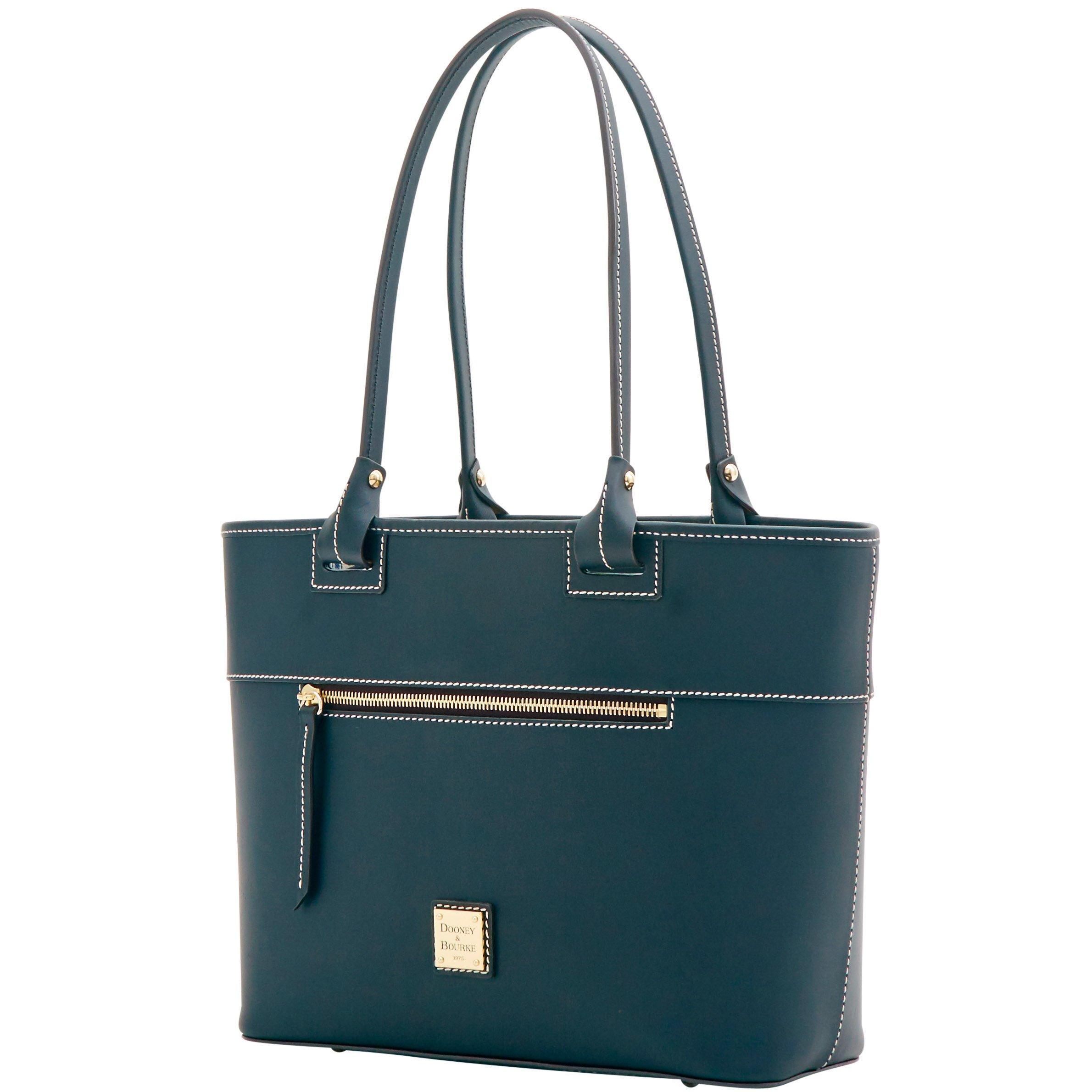 Dooney & Bourke Suede Beacon Large Zip Tote in Black Lyst