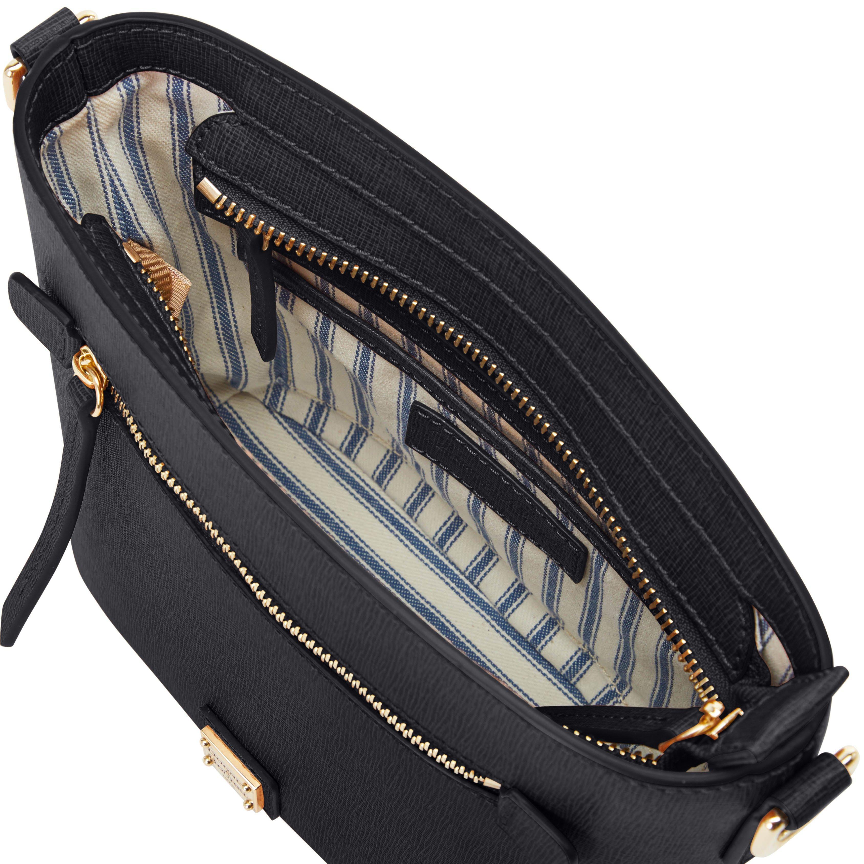 Dooney & Bourke Leather Saffiano Small Zip Crossbody in Black Lyst