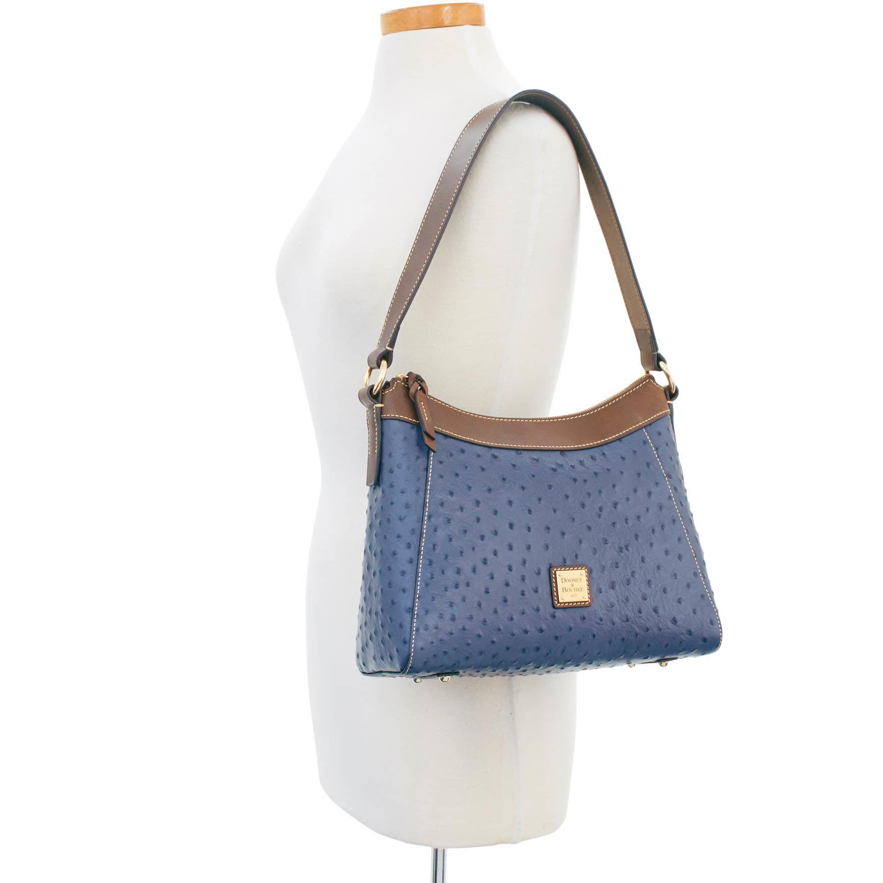 dooney & bourke ostrich embossed 75th anniversary hobo bag