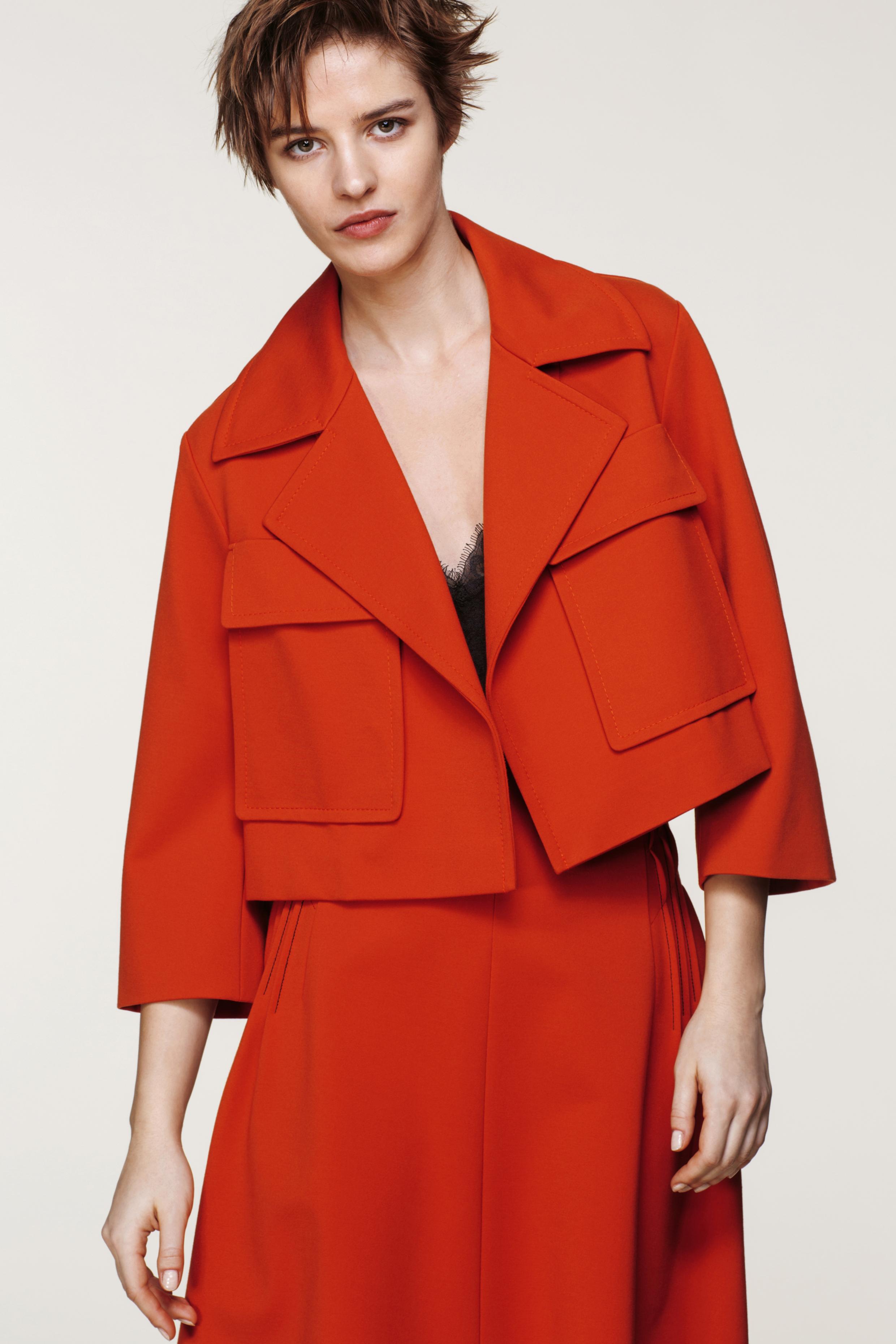 Dorothee Schumacher Synthetic Emotional Essence Jacket in Red - Lyst