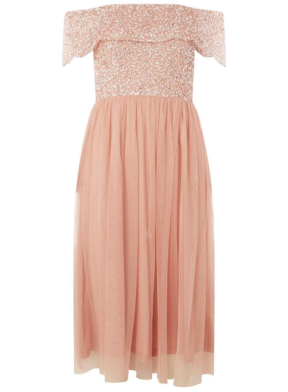 dorothy perkins dusky pink dress