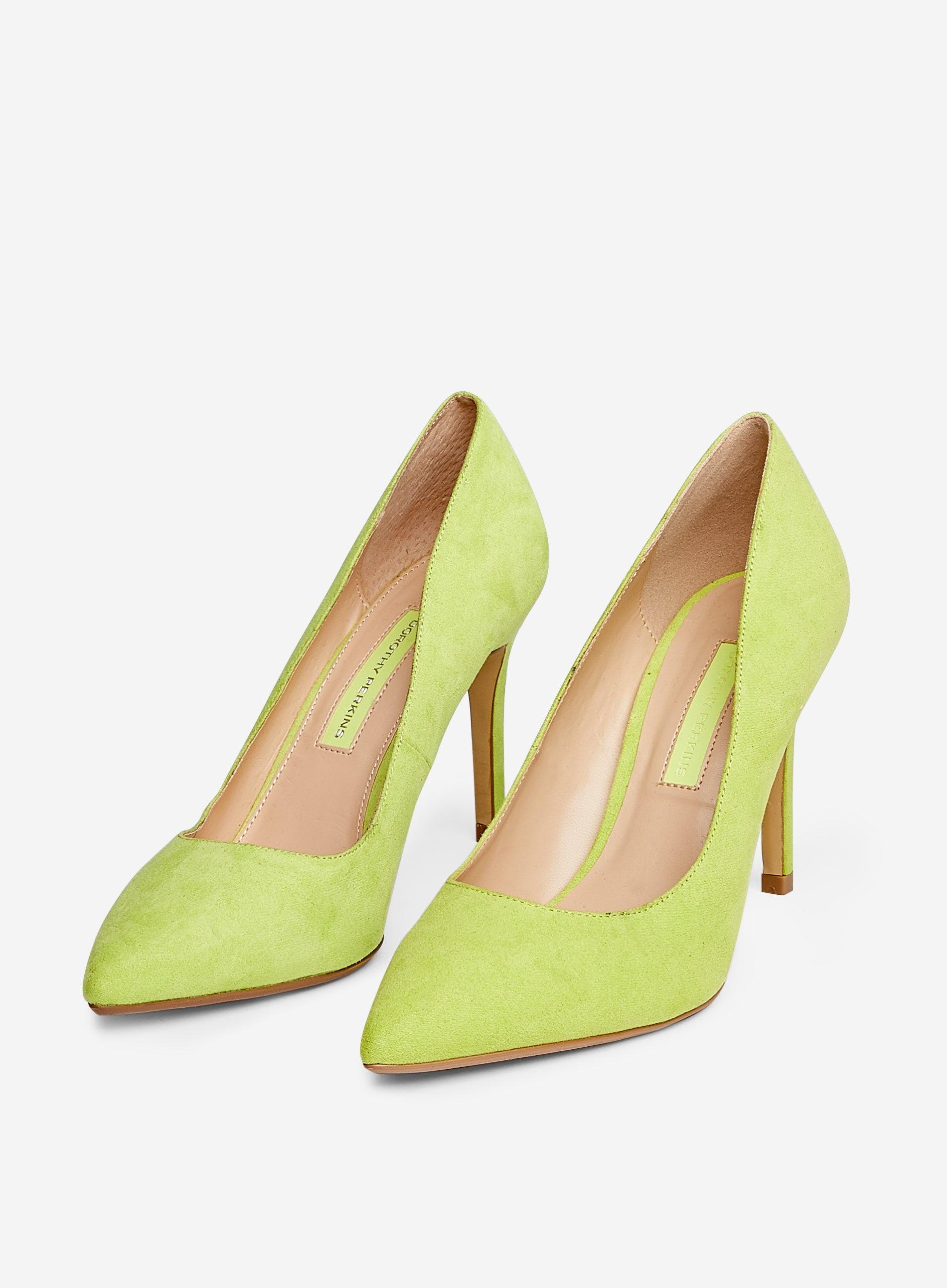 lime green court shoes