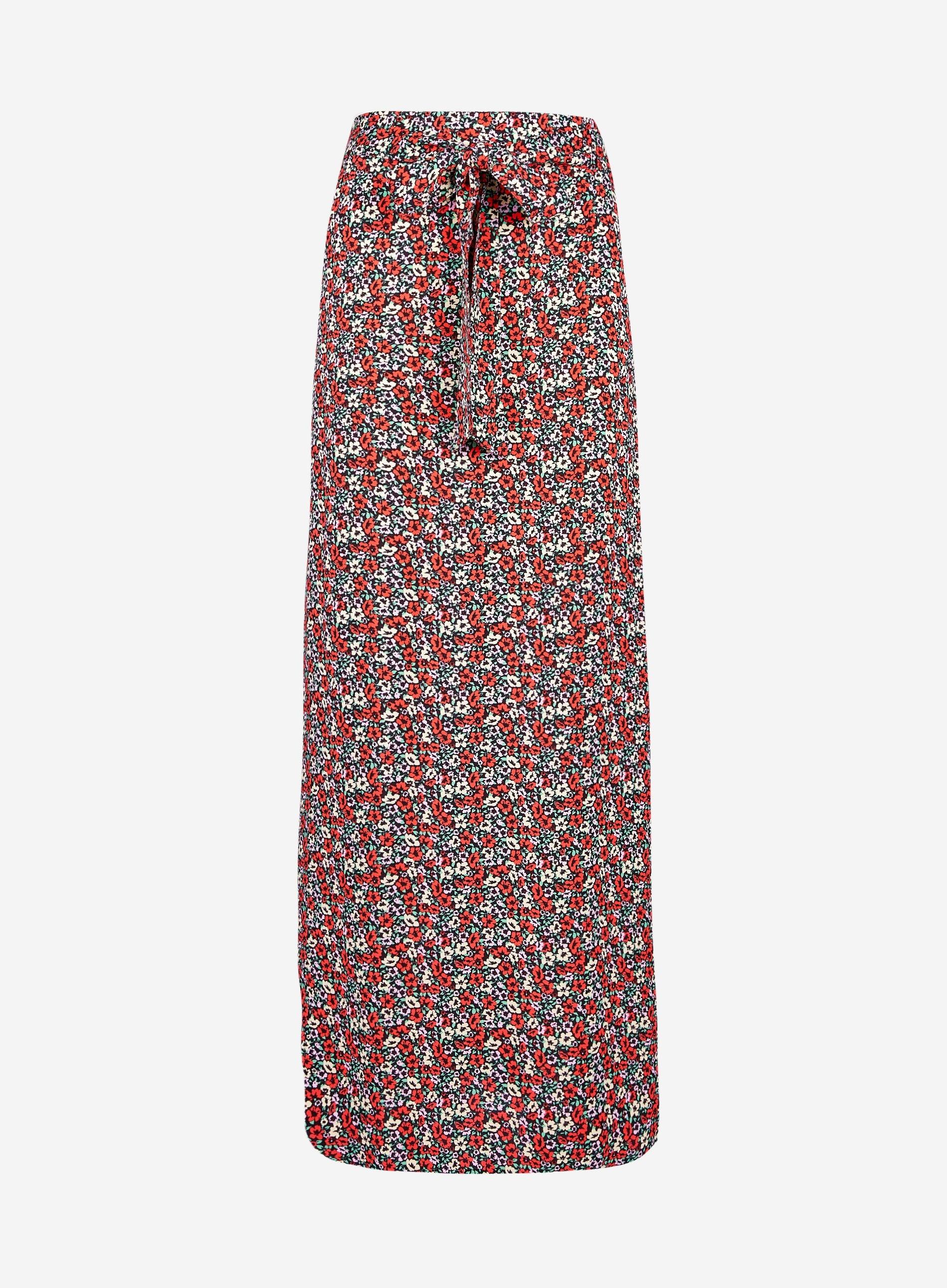 ditsy print maxi skirt