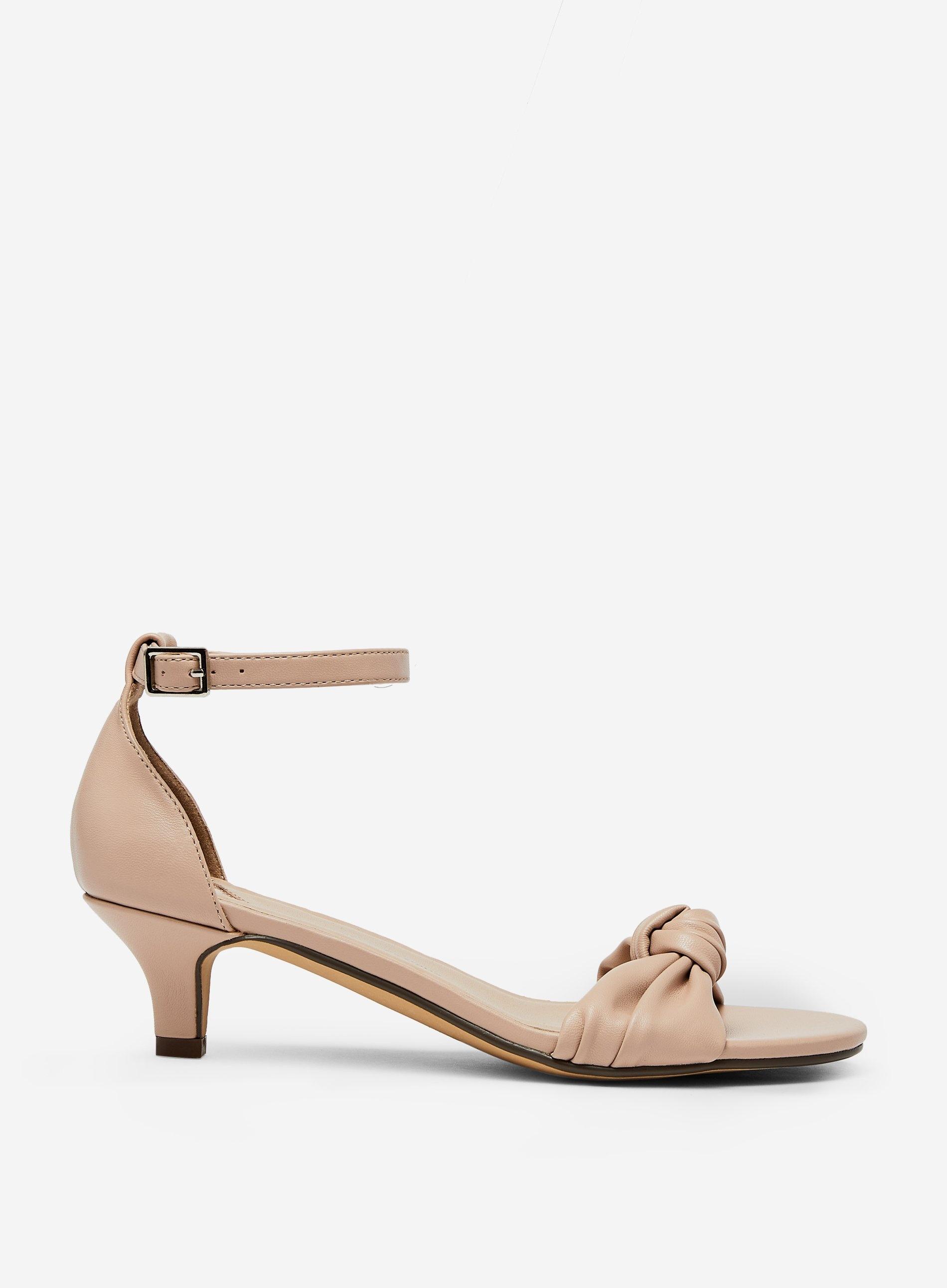 nude kitten sandals
