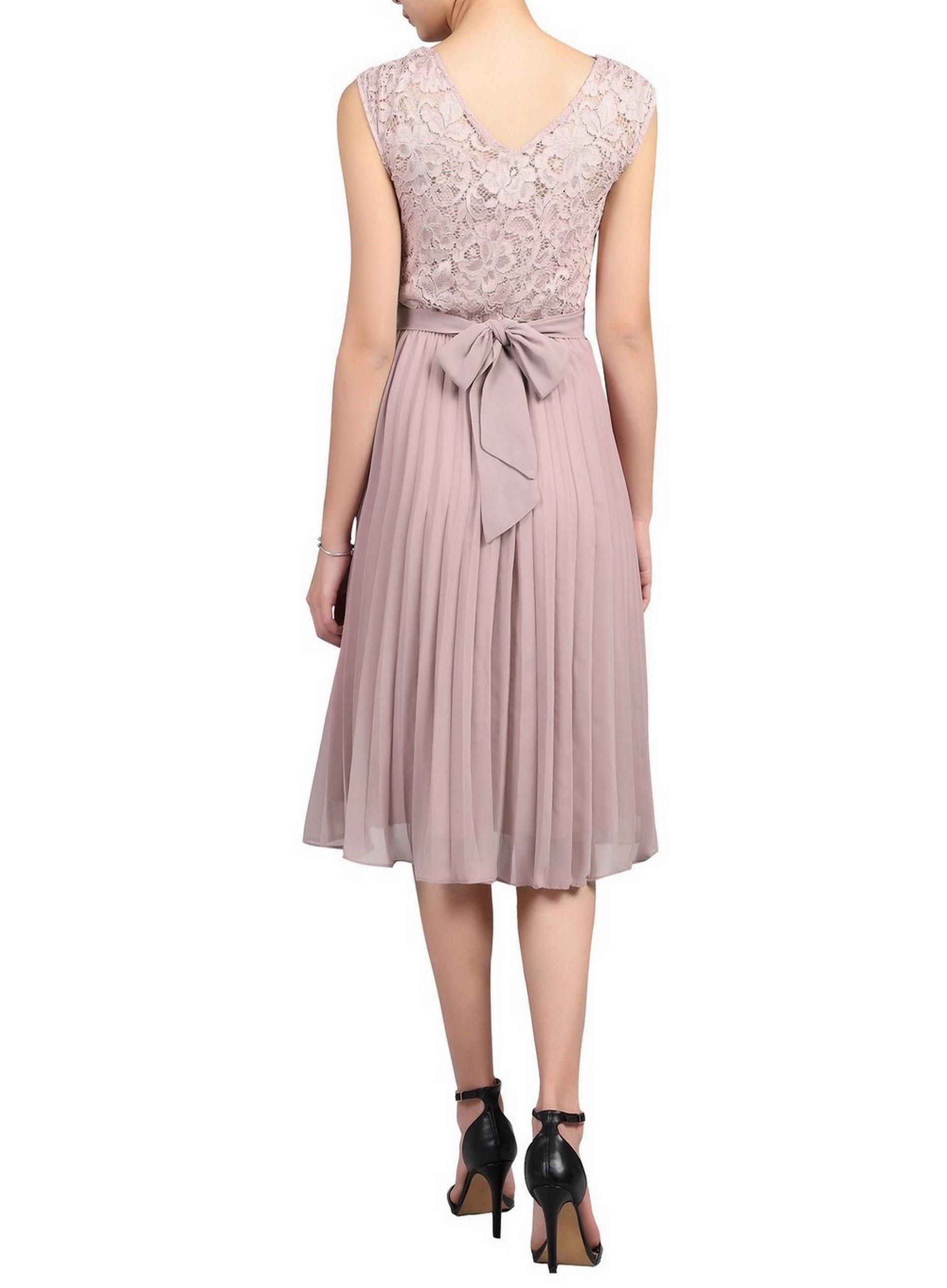 jolie moi pleated dress