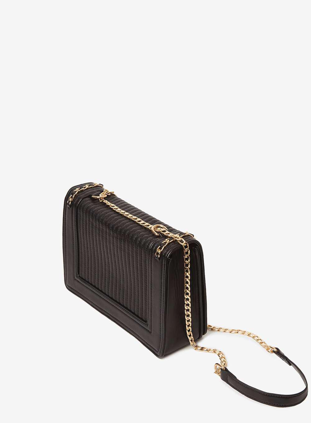 black gold chain crossbody bag