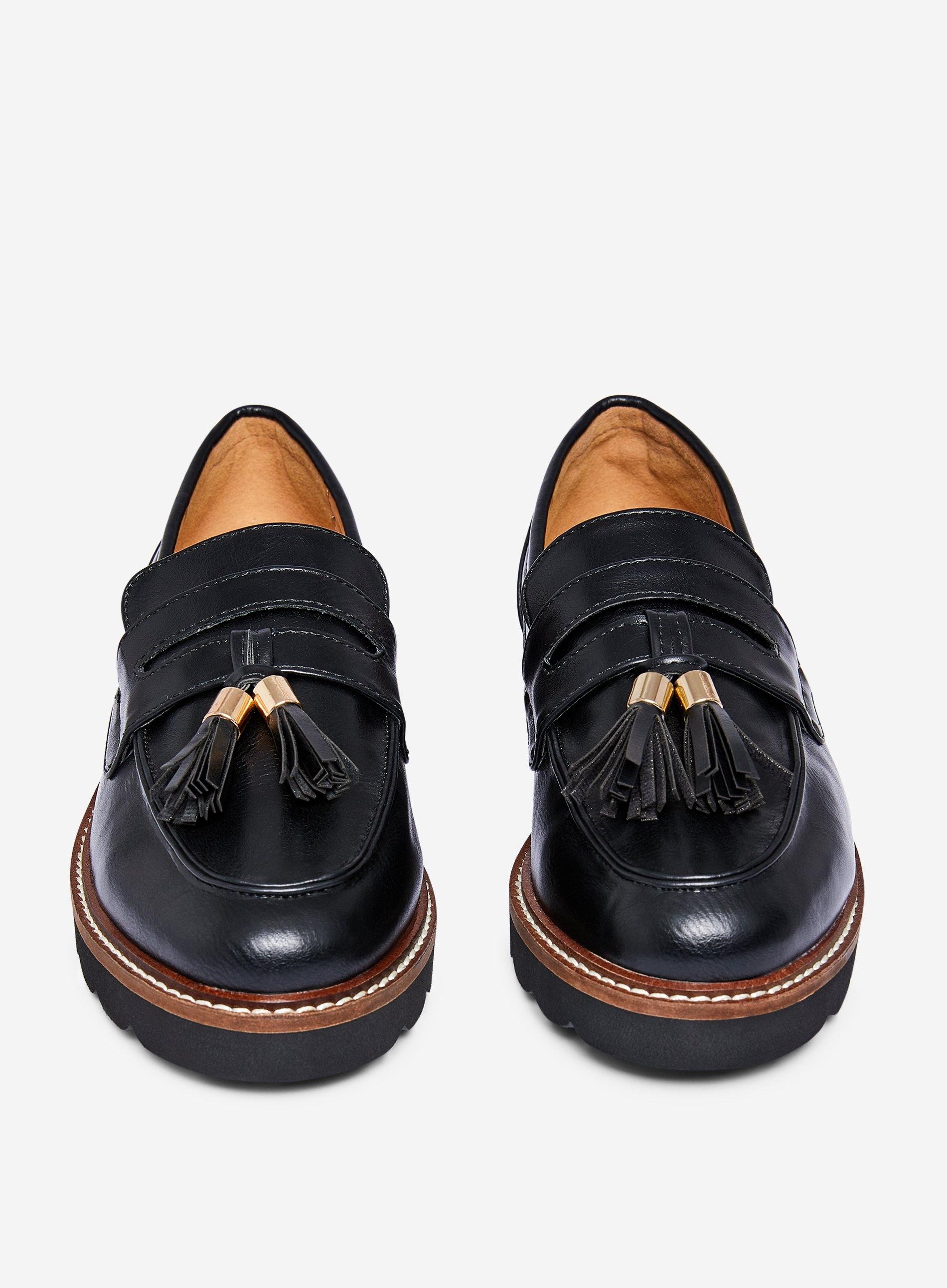 dorothy perkins black loafers