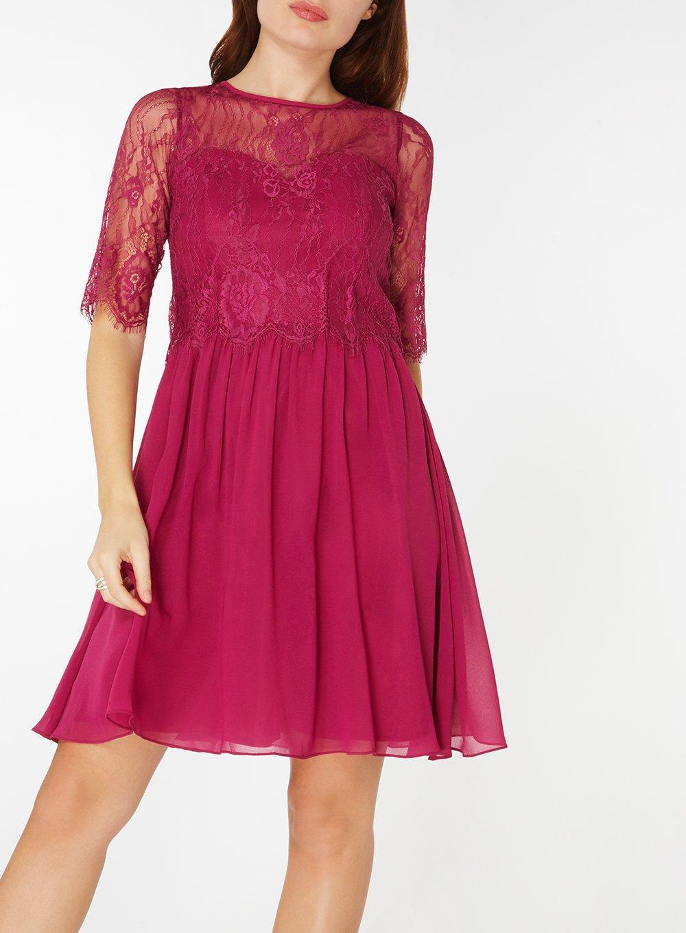  Dorothy  Perkins  Lace Showcase Pink  lola Prom  Dress  Lyst