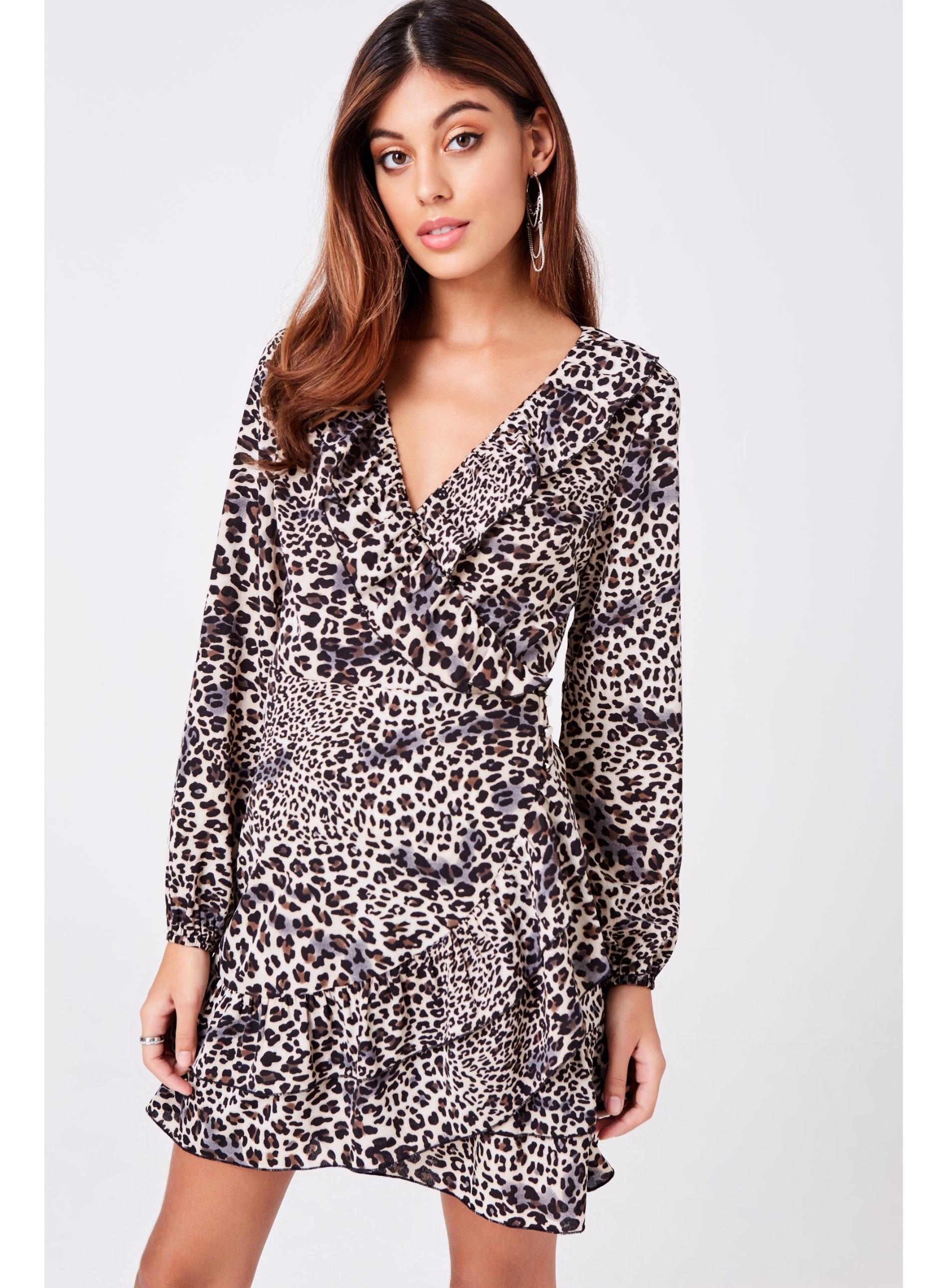 girls on film leopard print dress
