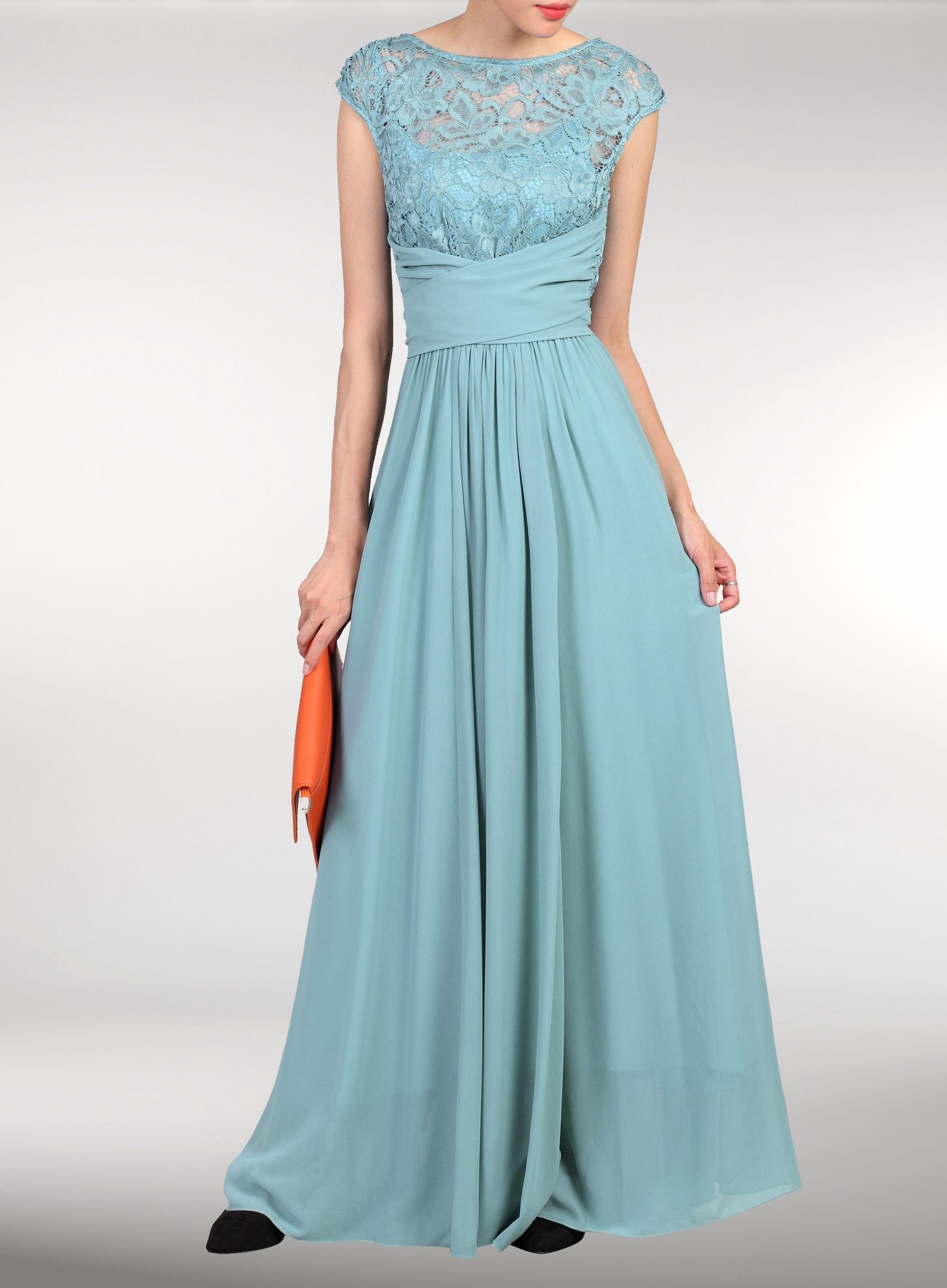 duck egg blue maxi dress