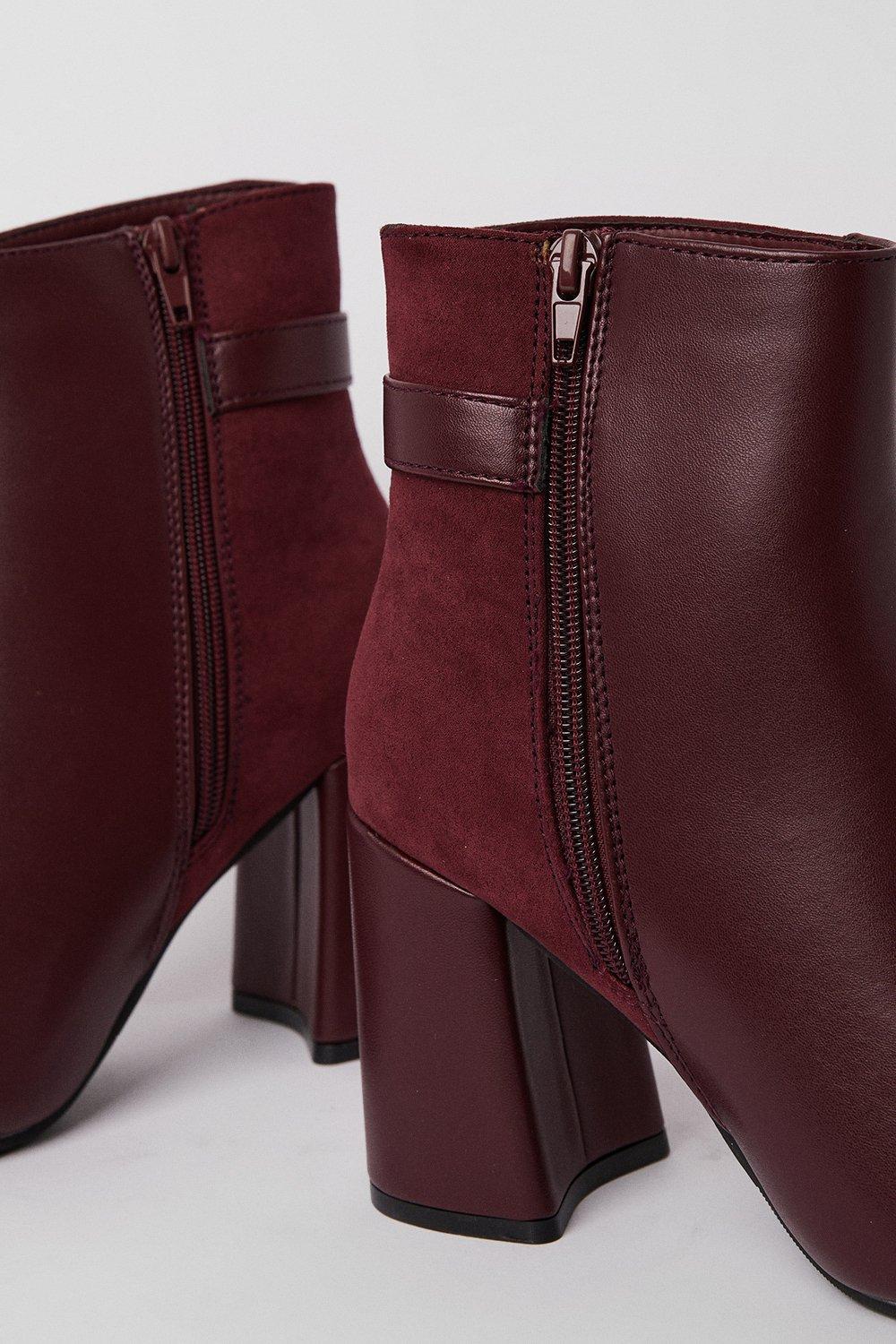 Dorothy perkins clearance burgundy boots