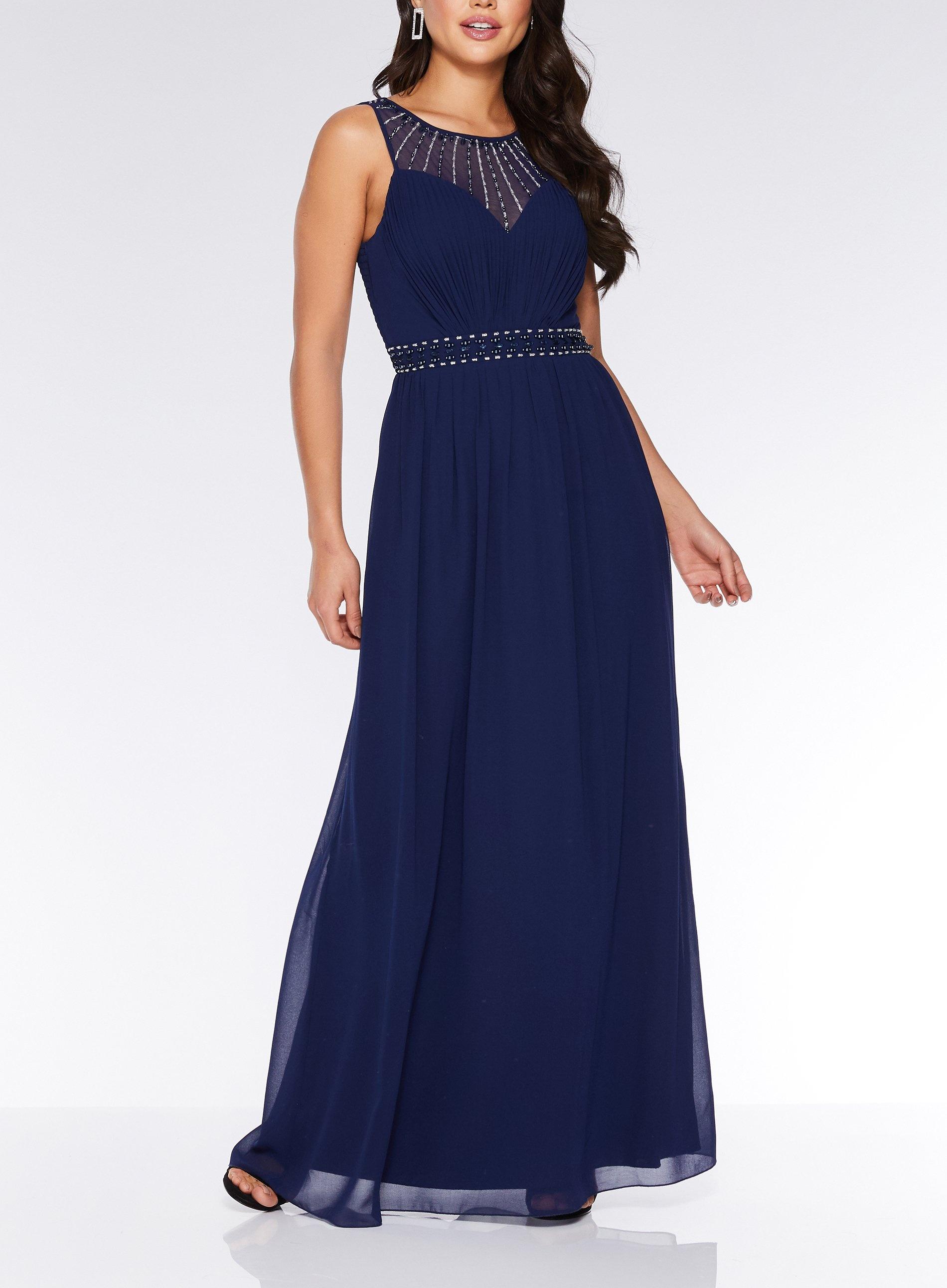 quiz high neck maxi dress